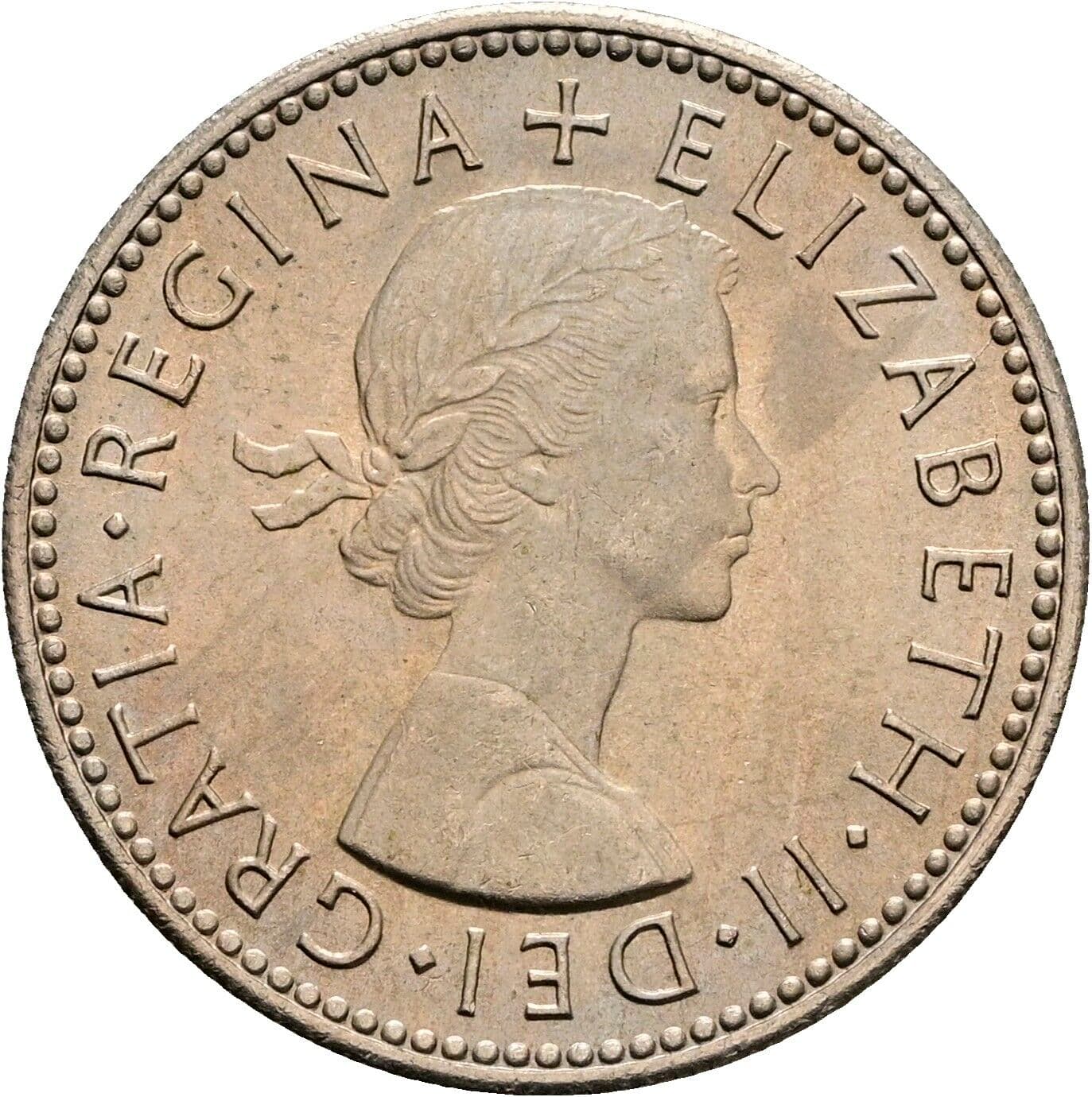 1 Shilling Elisabeth II. 1952-2022 1965 – Vorderseite