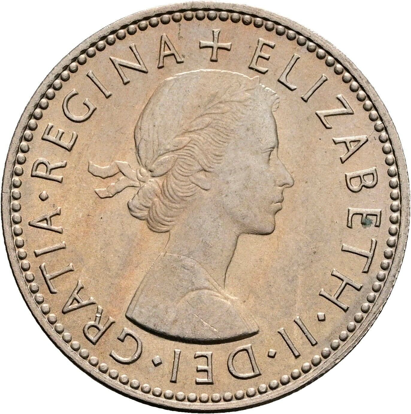 1 Shilling Elisabeth II. 1952-2022 1965 – Vorderseite