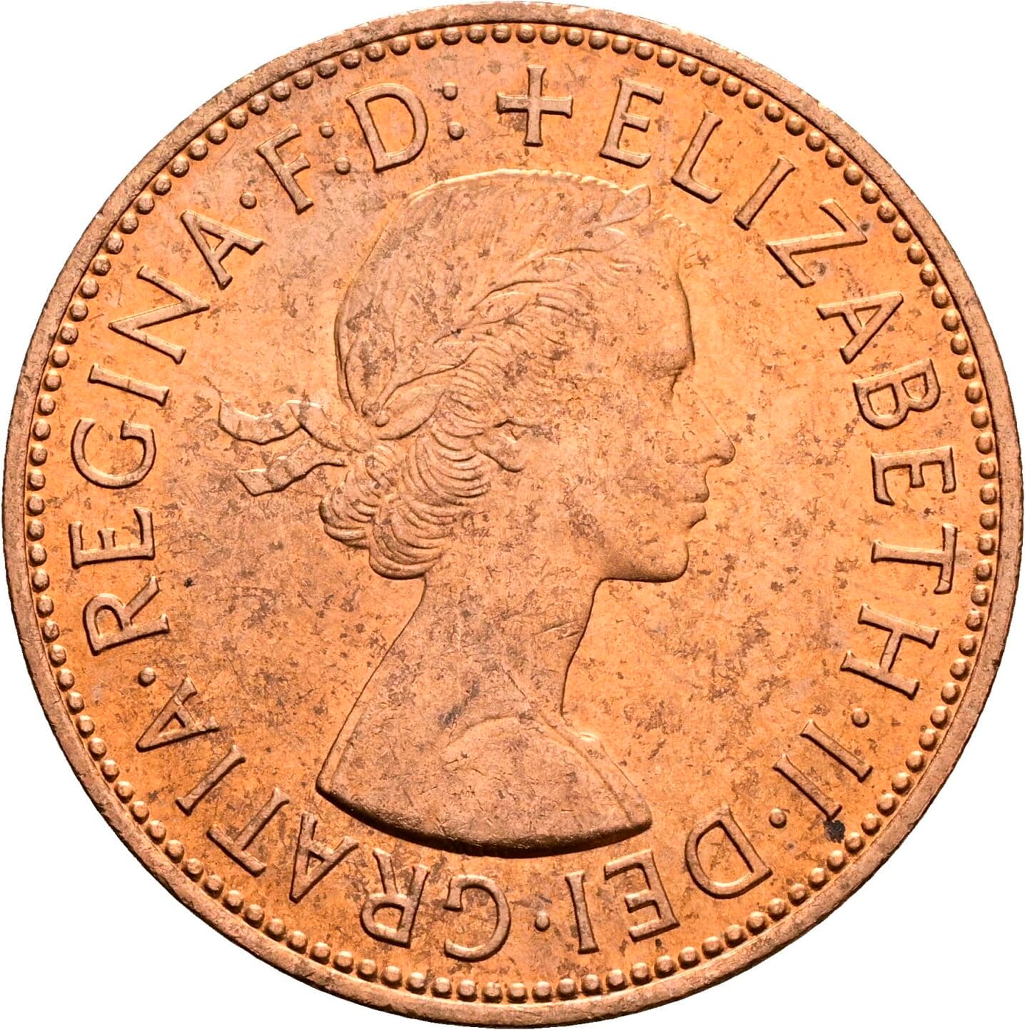 1 Penny Elisabeth II. 1952-2022 1967 – Vorderseite