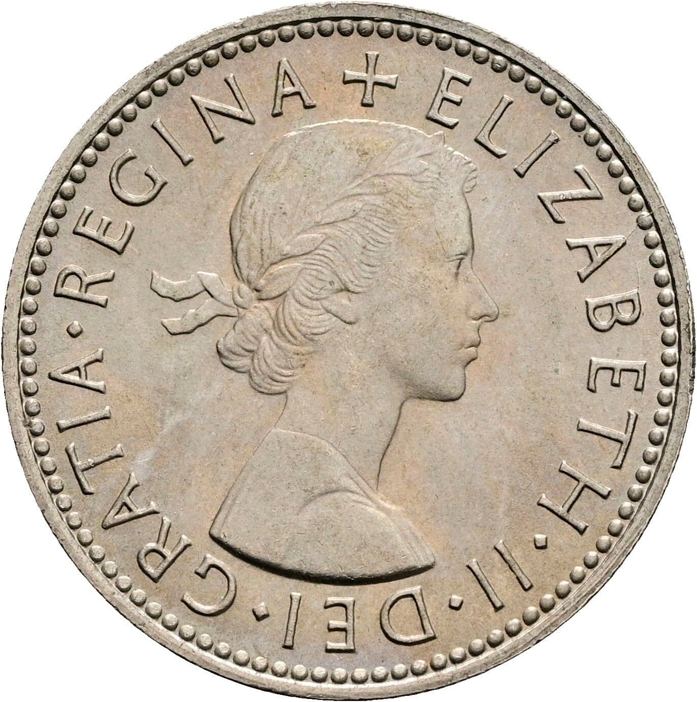 1 Shilling Elisabeth II. 1952-2022 1965 – Vorderseite