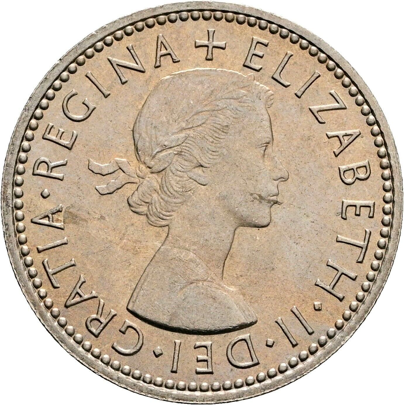 1 Shilling Elisabeth II. 1952-2022 1965 – Vorderseite