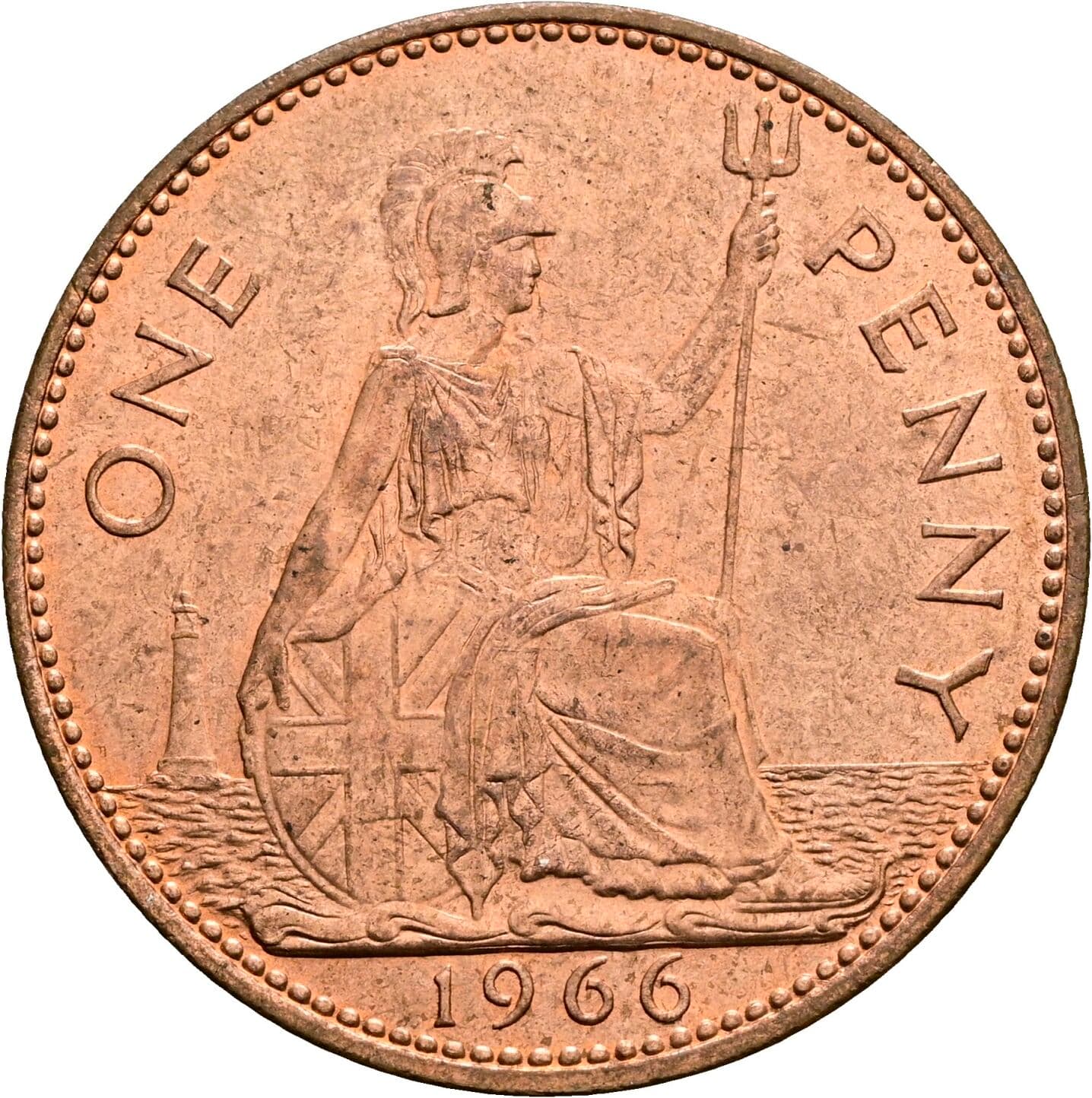 1 Penny Elisabeth II. 1952-2022 1966 – Rückseite