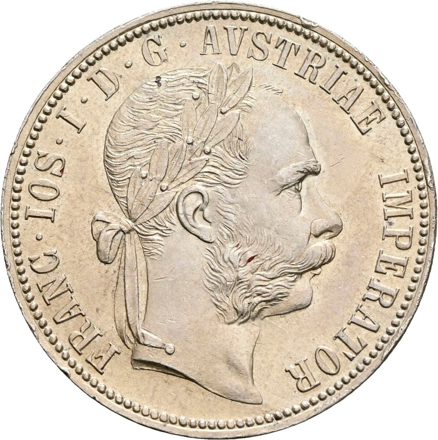 Gulden Franz Joseph I. 1848-1916 1889 Wien – Vorderseite