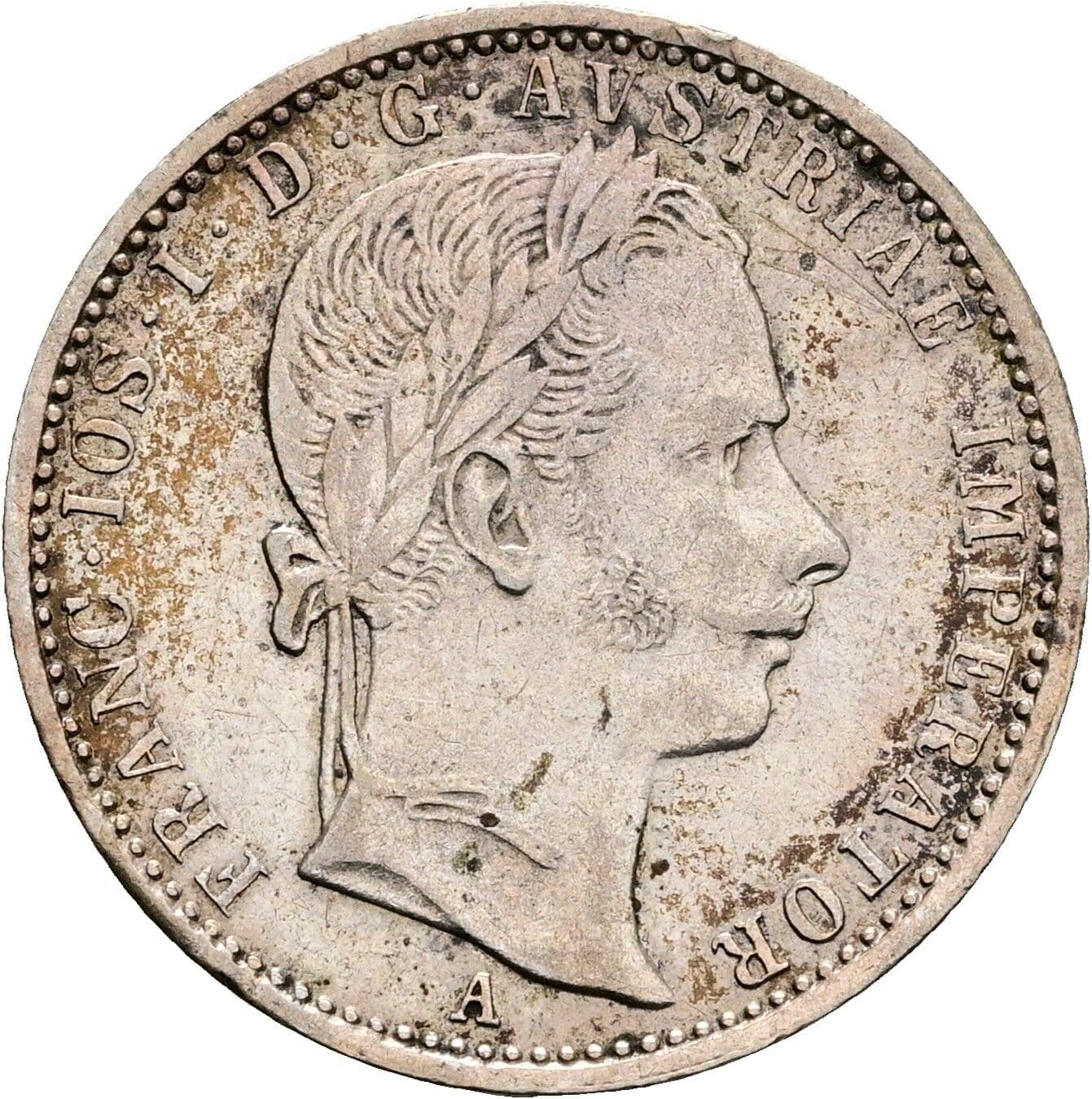 1/4 Gulden Franz Joseph I. 1848-1916 1859 A, Wien – Vorderseite