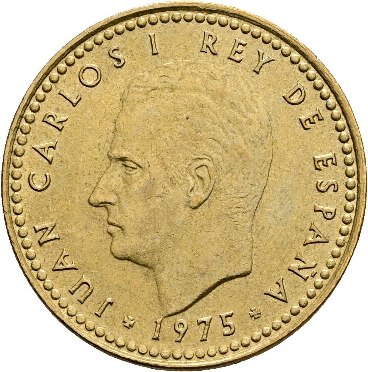 1 Peseta Juan Carlos (1975-2014) 1975 – Vorderseite