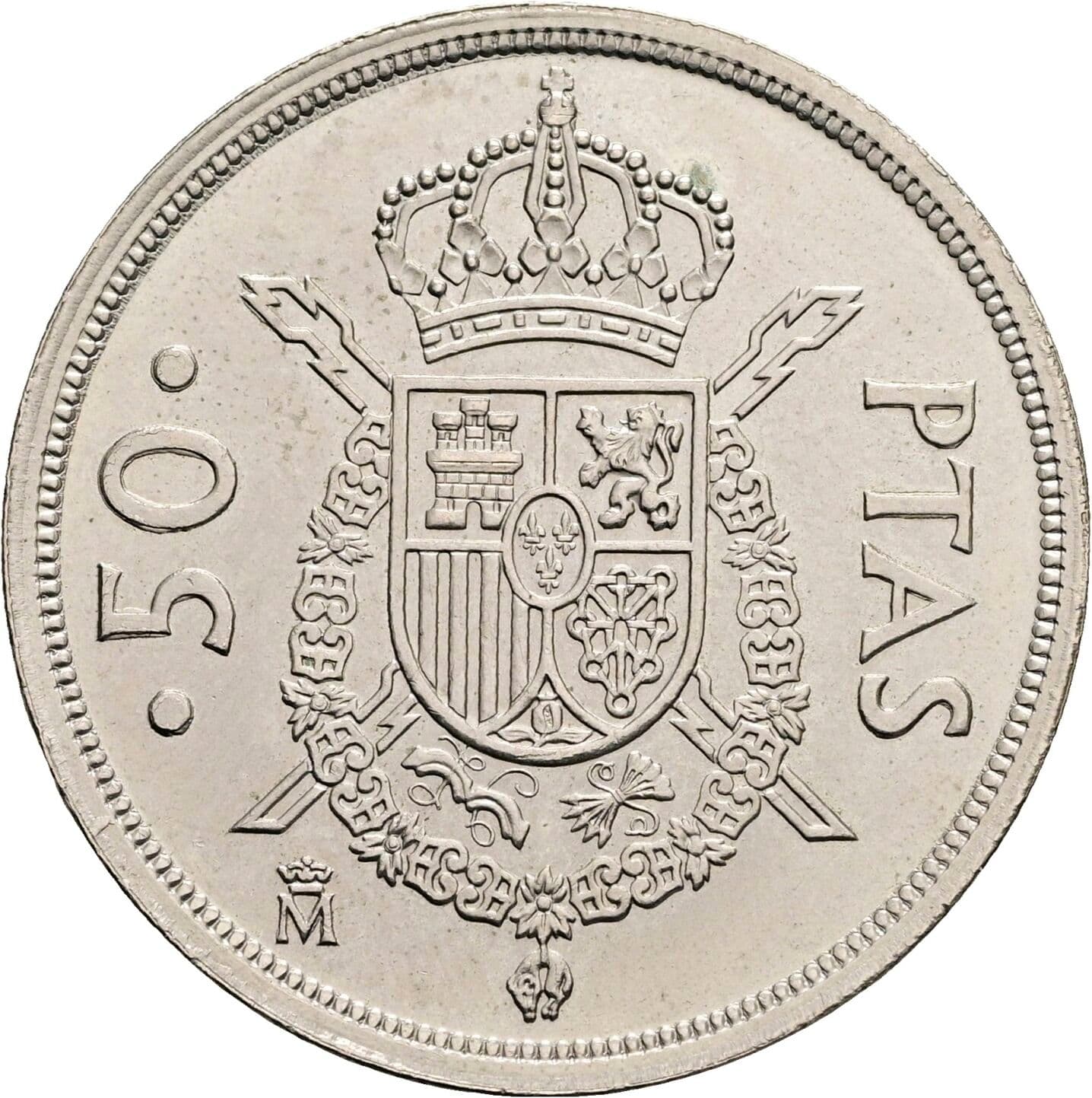 50 Pesetas Juan Carlos (1975-2014) 1982 – Rückseite