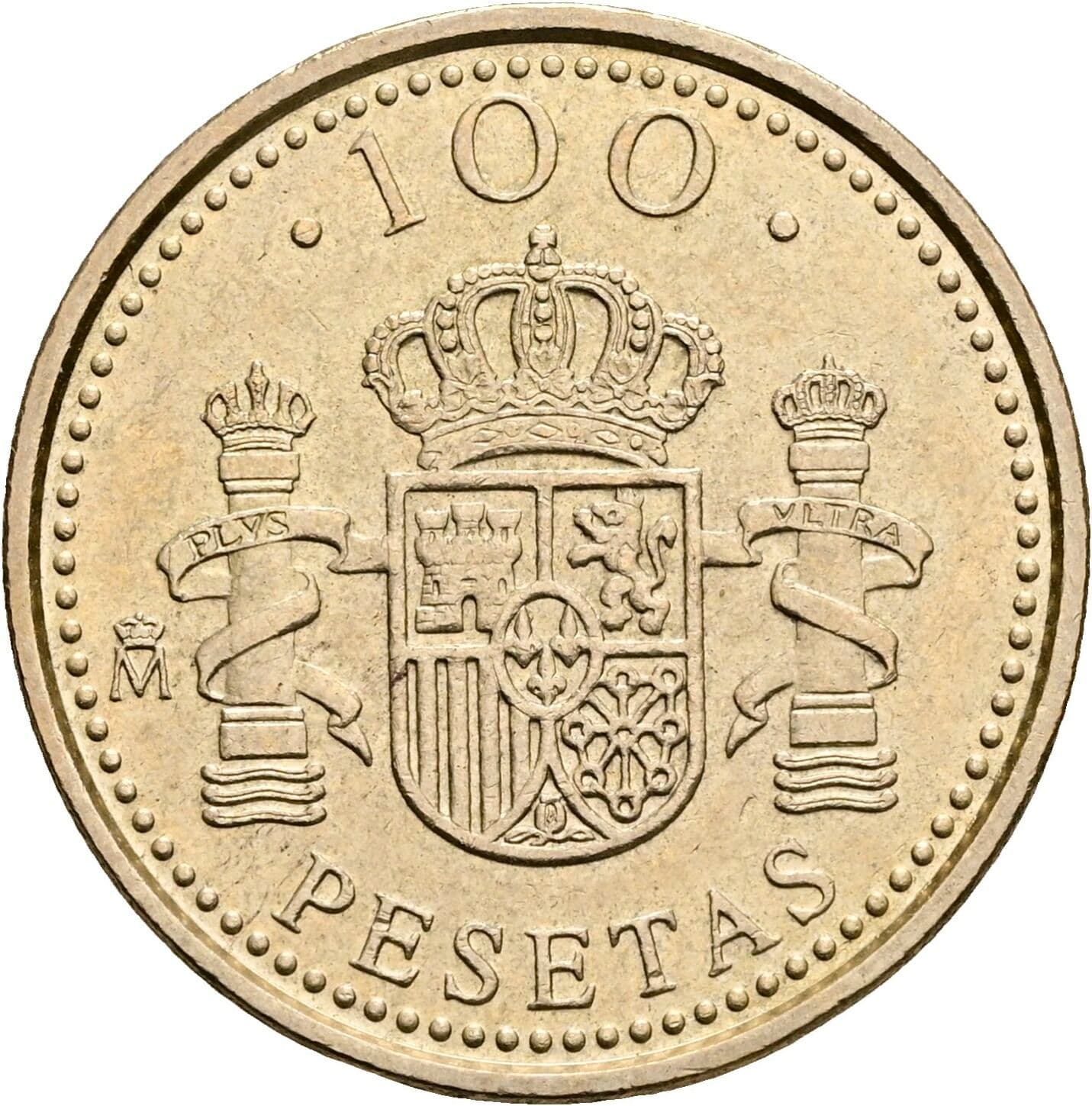 100 Pesetas Juan Carlos I. 1998 – Rückseite