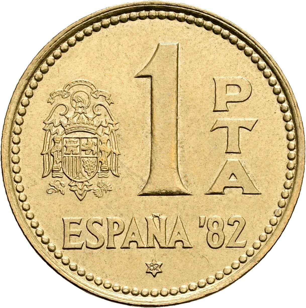 1 Peseta Juan Carlos (1975-2014) 1980 – Vorderseite
