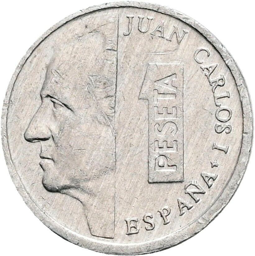 1 Peseta Juan Carlos (1975-2014) 1997 – Vorderseite