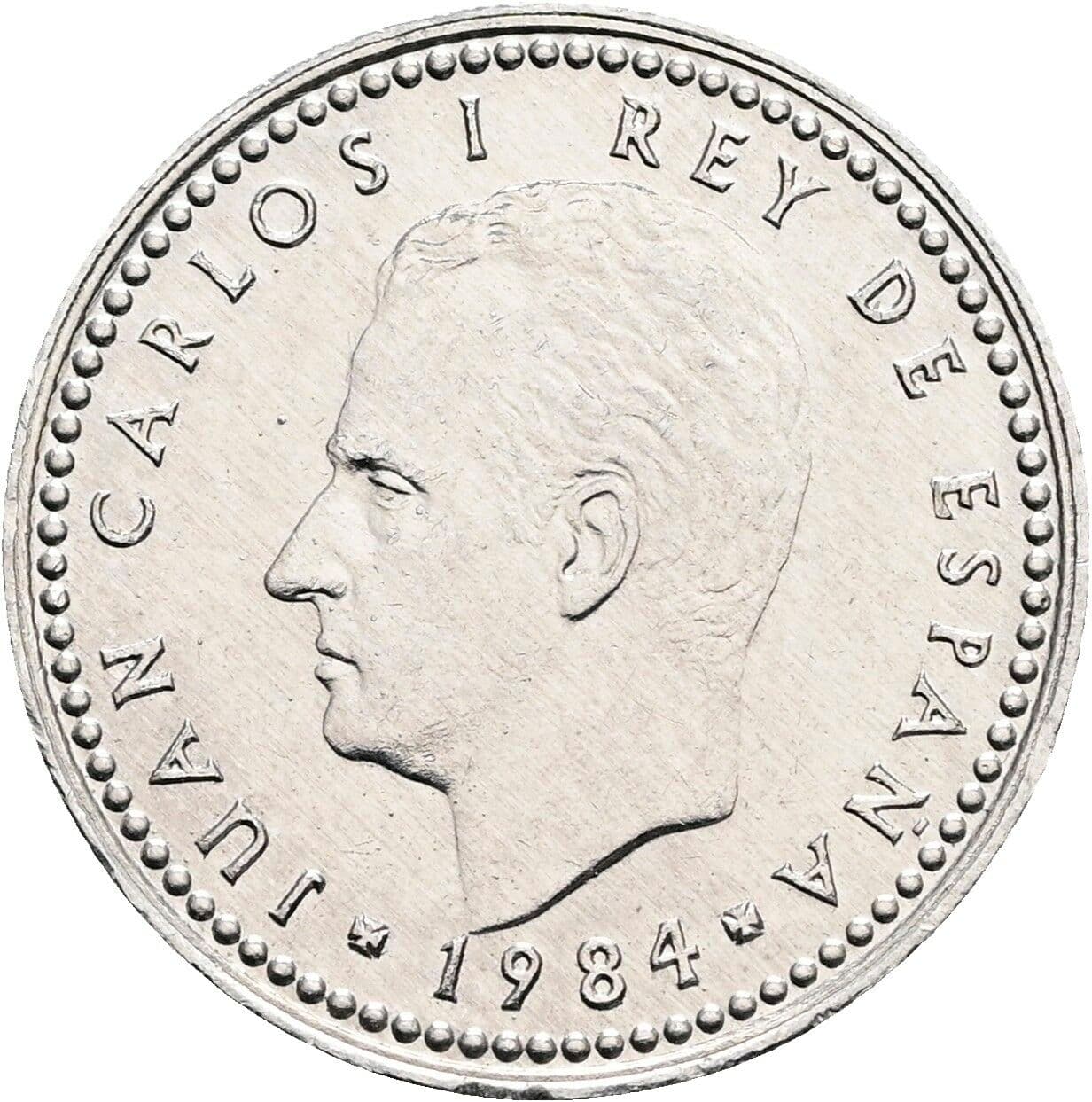 1 Peseta Juan Carlos (1975-2014) 1984 – Rückseite