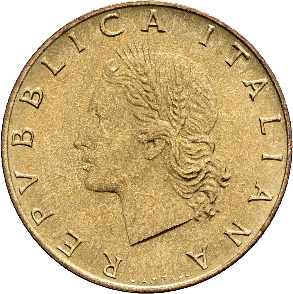 20 Lire 1980 – Vorderseite