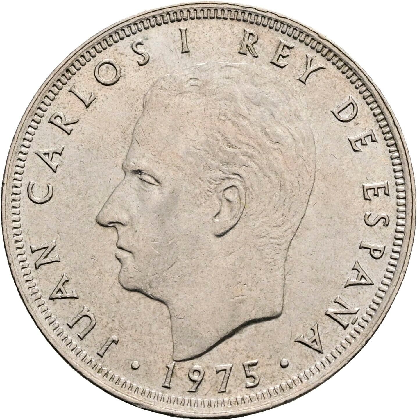 25 Pesetas Juan Carlos (1975-2014) 1975 – Rückseite