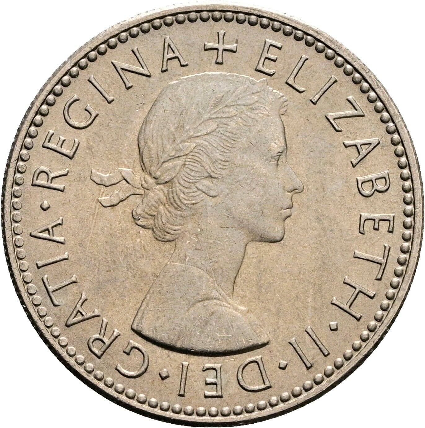 1 Shilling Elisabeth II. 1952-2022 1965 – Vorderseite