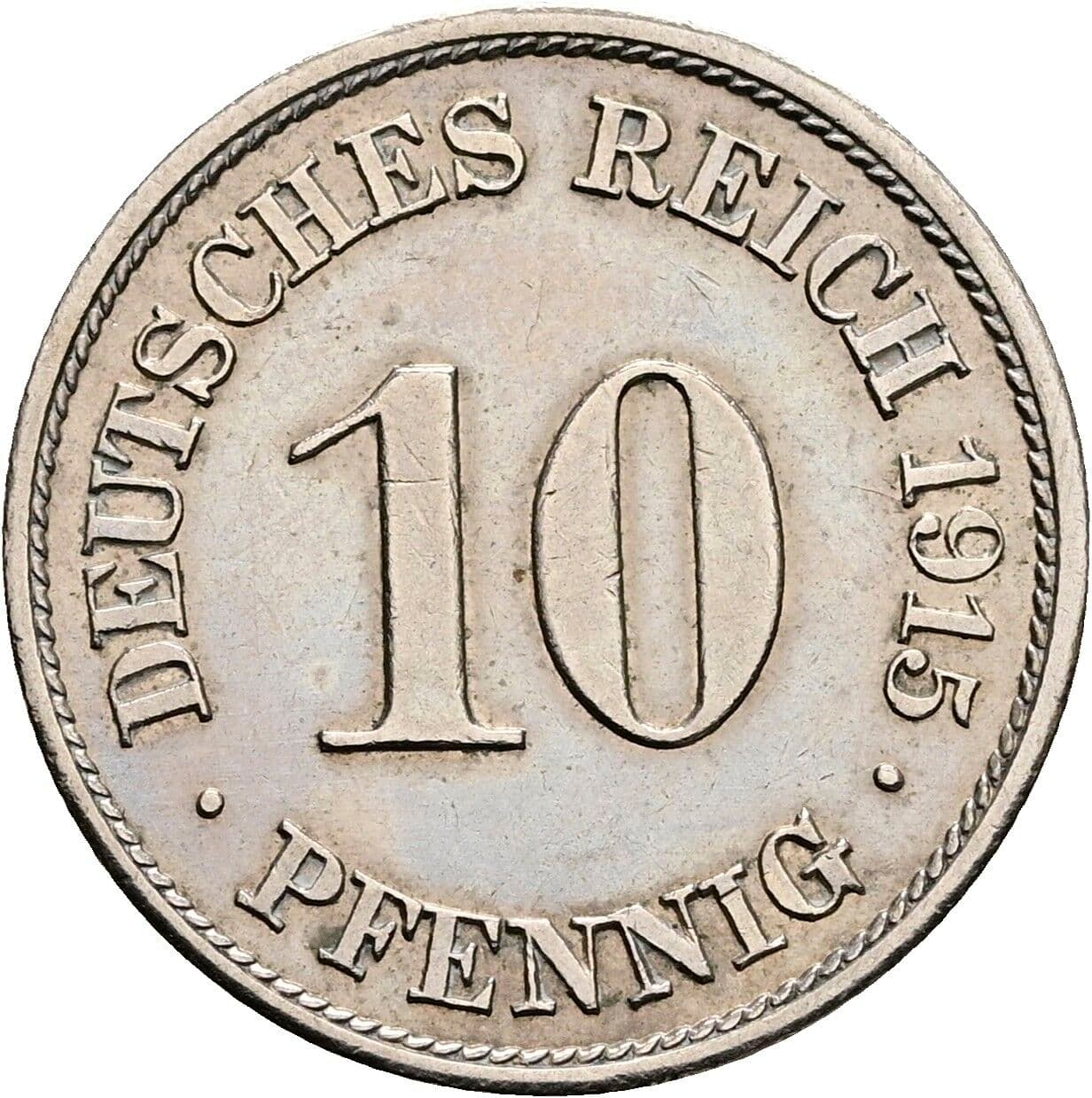 10 Pfennig 1915 A – Vorderseite