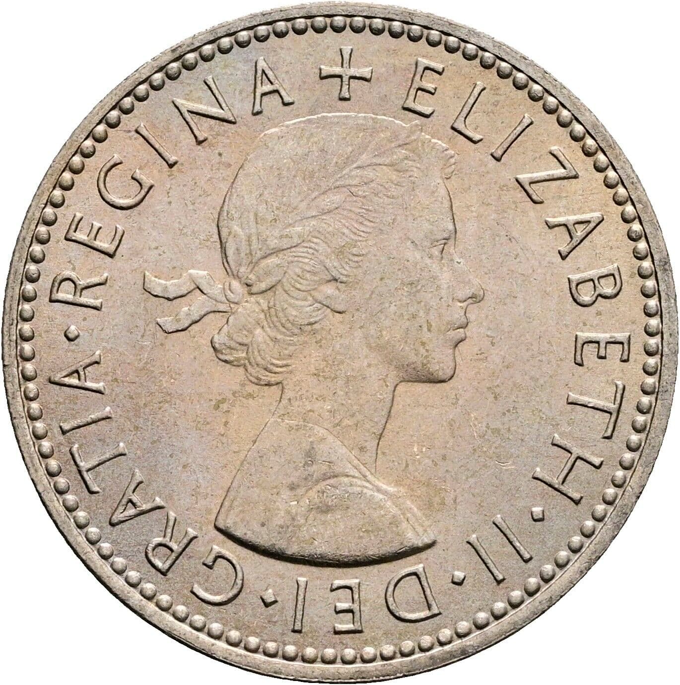 1 Shilling Elisabeth II. 1952-2022 1966 – Vorderseite