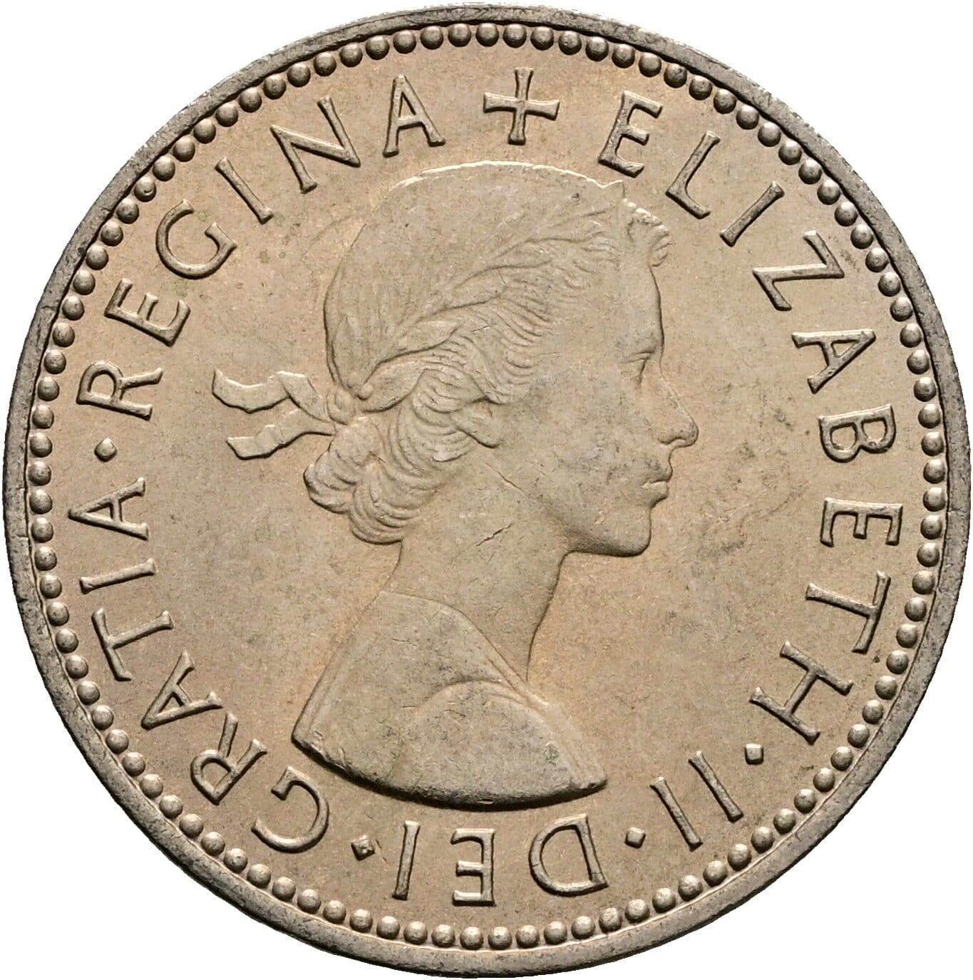 1 Shilling Elisabeth II. 1952-2022 1966 – Vorderseite