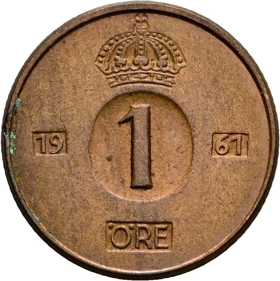 1 Öre 1961 – Vorderseite