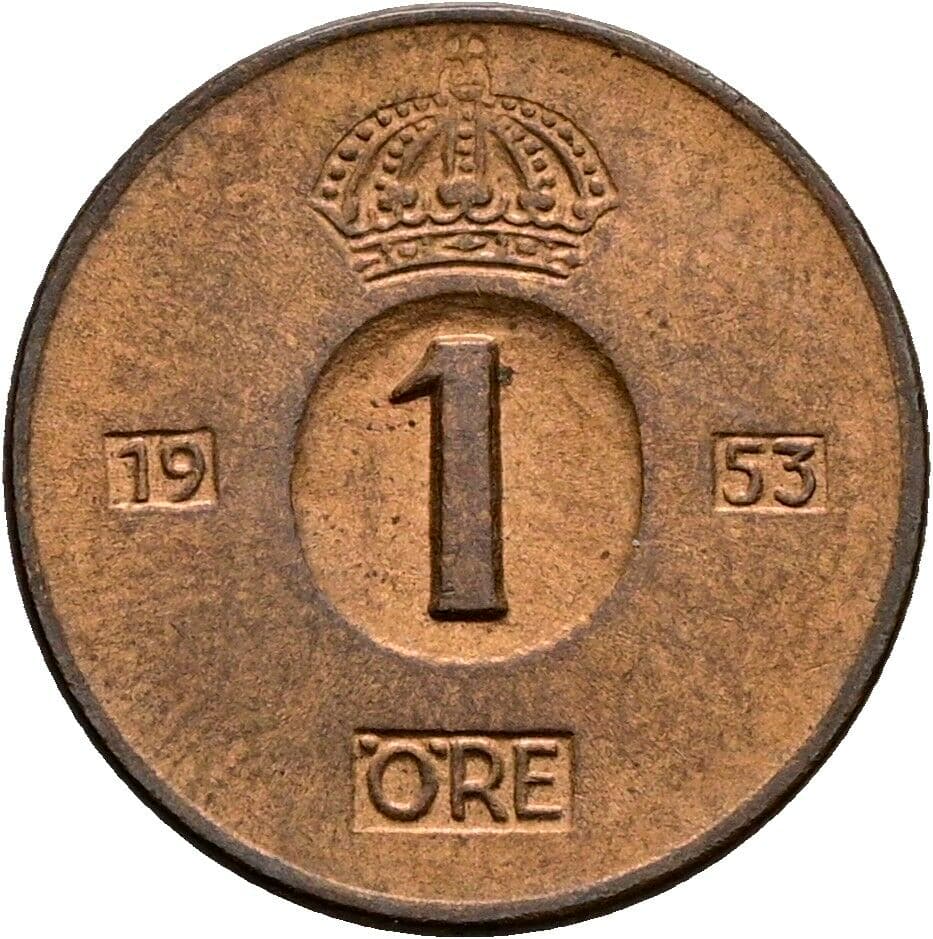 1 Öre 1953 – Vorderseite