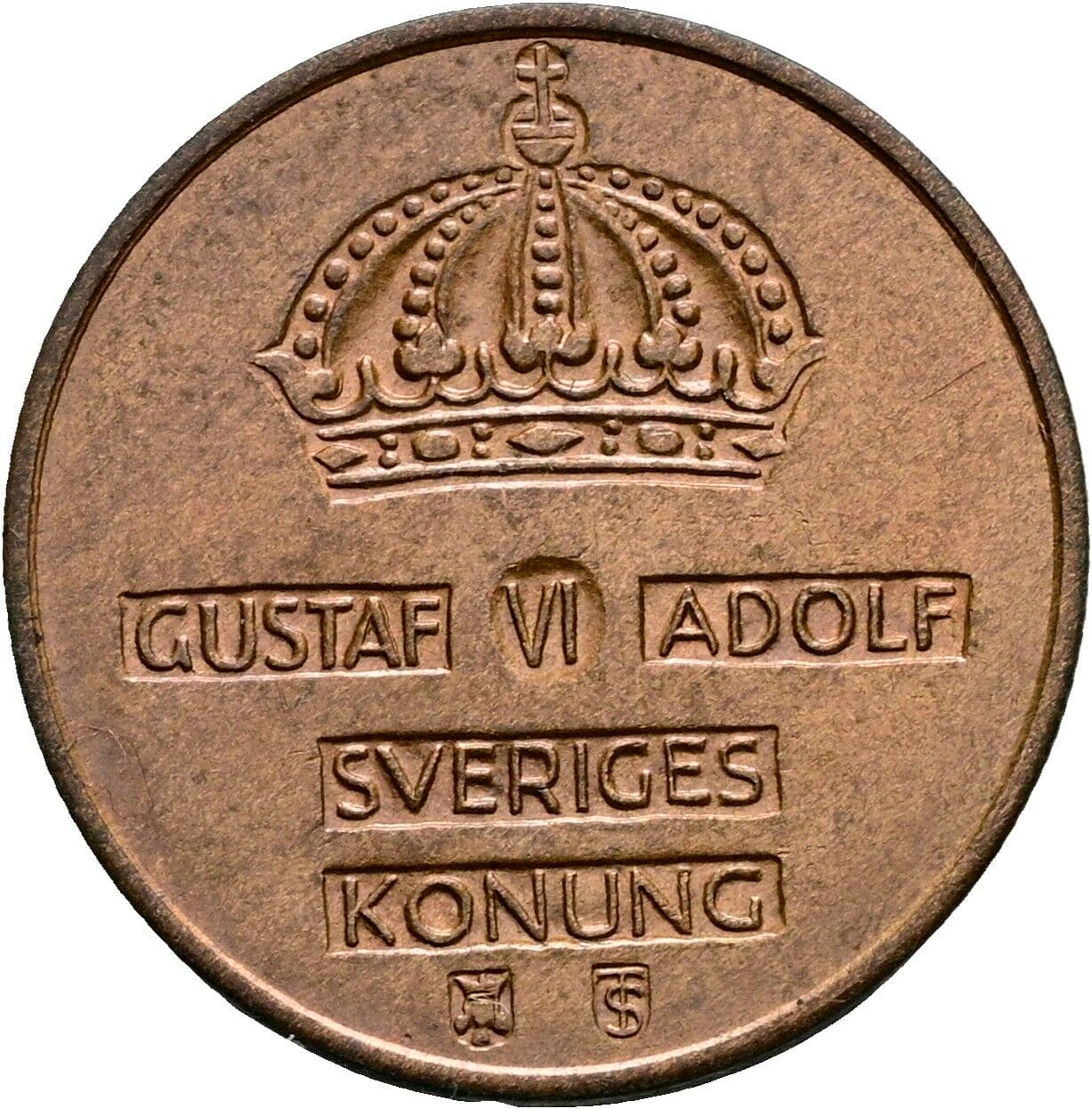 2 Öre Gustaf VI Adolf (1950-1973) 1959 – Rückseite