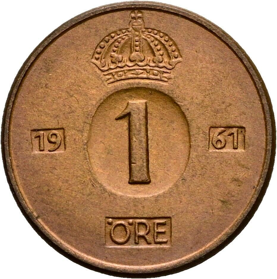 1 Öre 1961 – Vorderseite