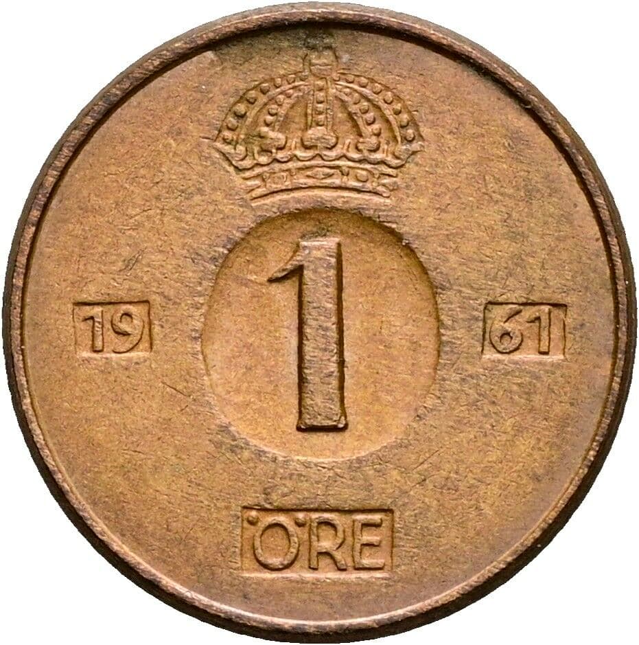 1 Öre 1961 – Vorderseite