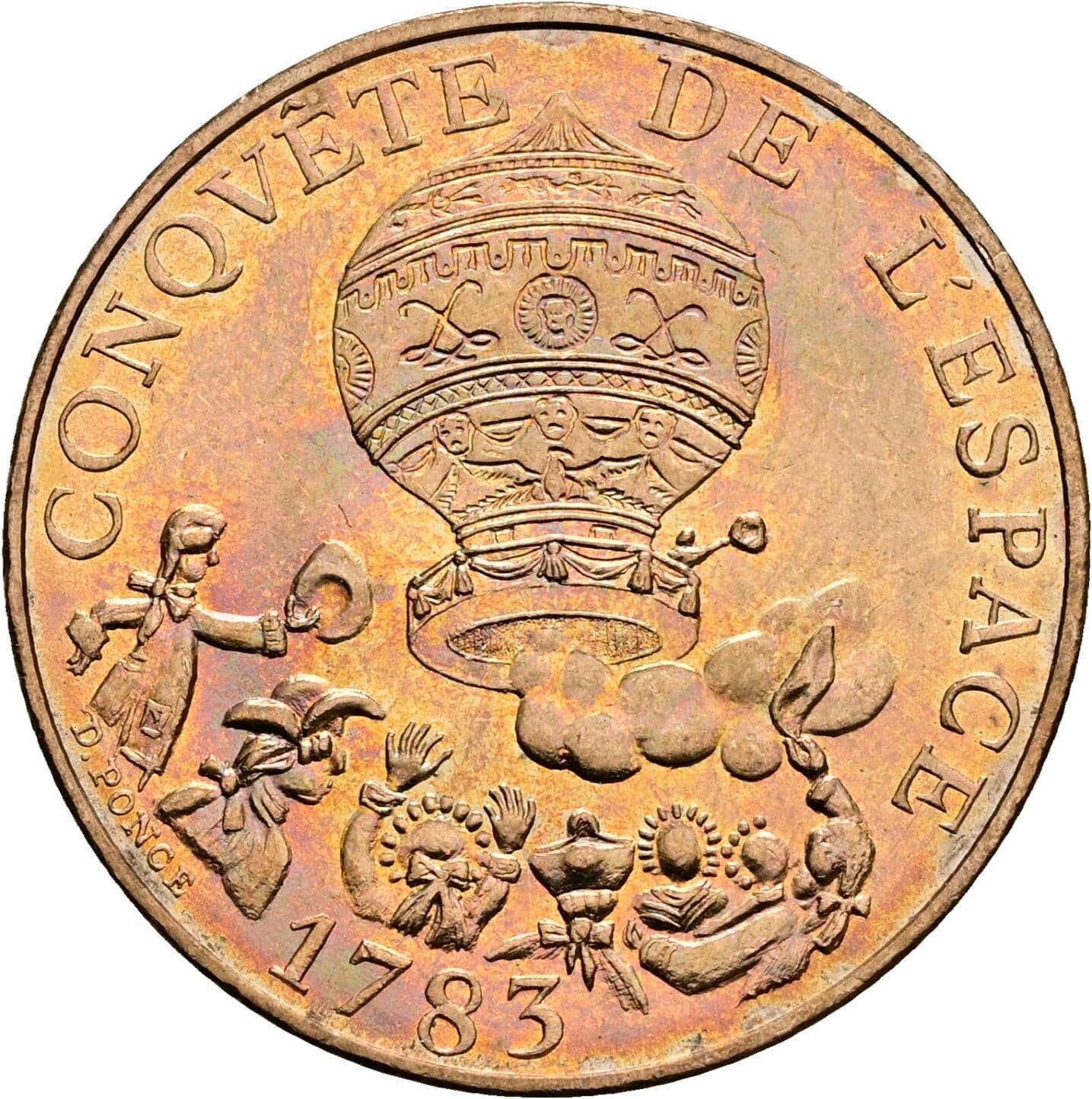10 Francs 1983 – Rückseite