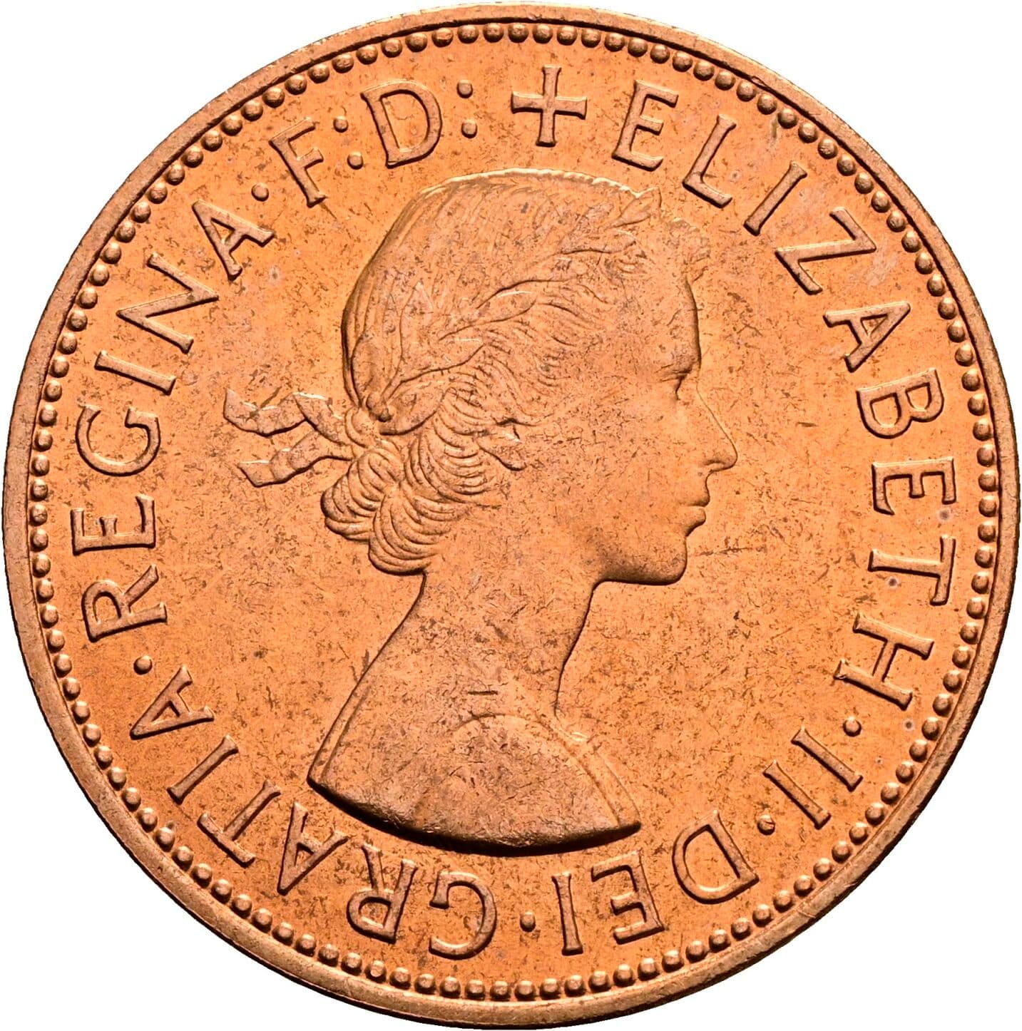 1 Penny Elisabeth II. 1952-2022 1967 – Vorderseite