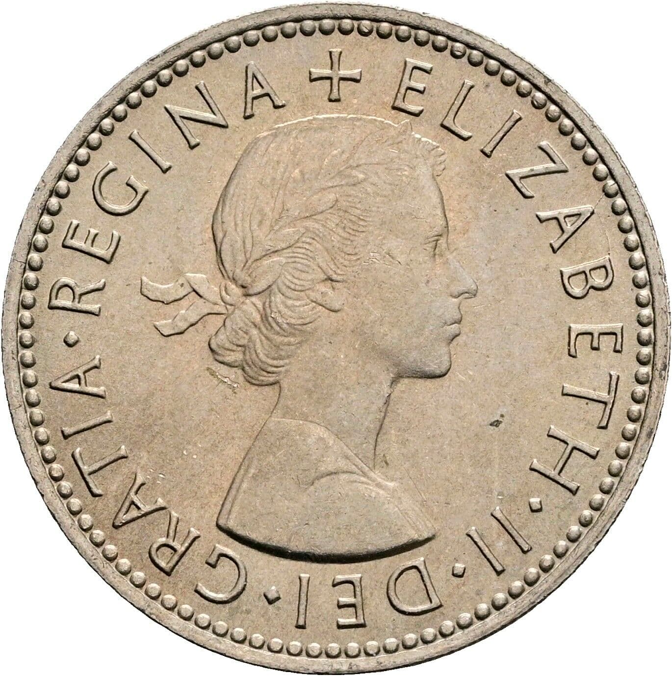 1 Shilling Elisabeth II. 1952-2022 1965 – Vorderseite