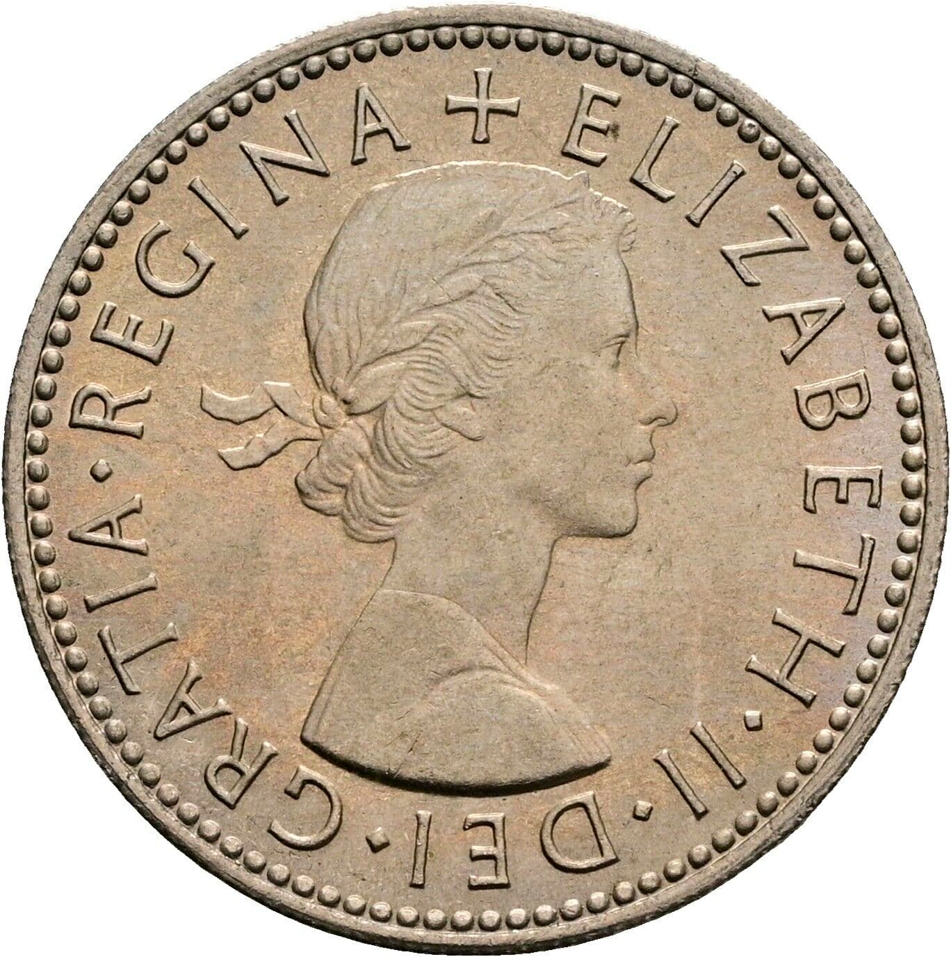 1 Shilling Elisabeth II. 1952-2022 1965 – Vorderseite
