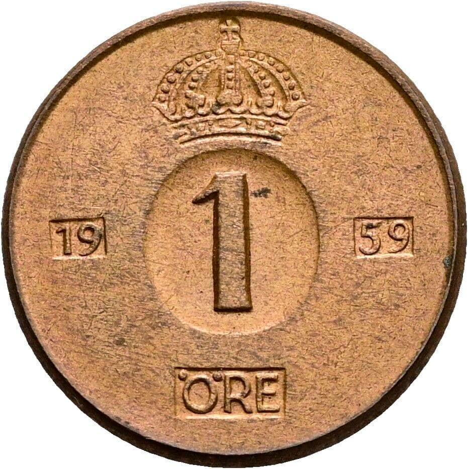 1 Öre 1959 – Vorderseite