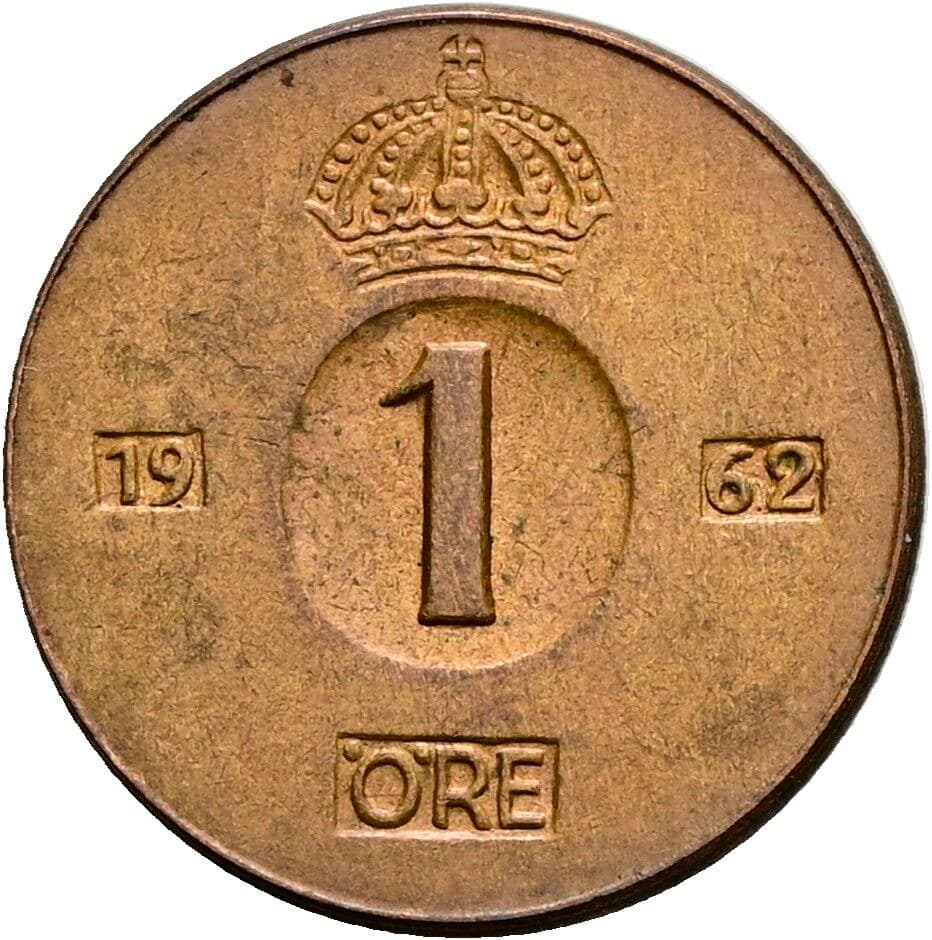 1 Öre 1962 – Vorderseite