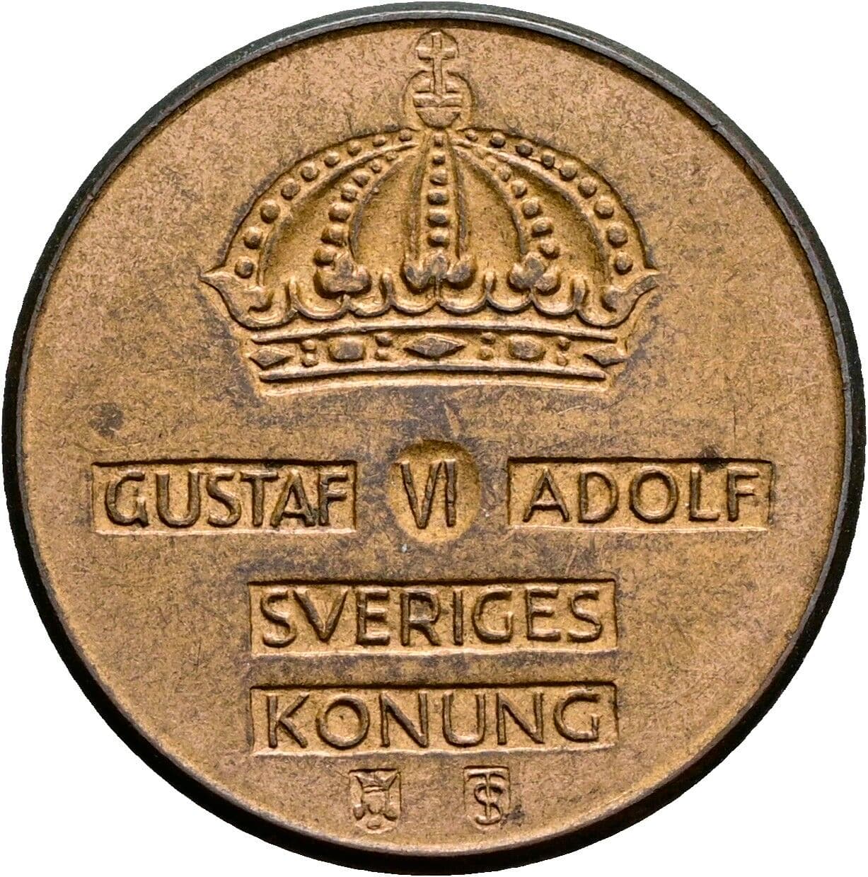 2 Öre Gustaf VI Adolf (1950-1973) 1956 – Rückseite