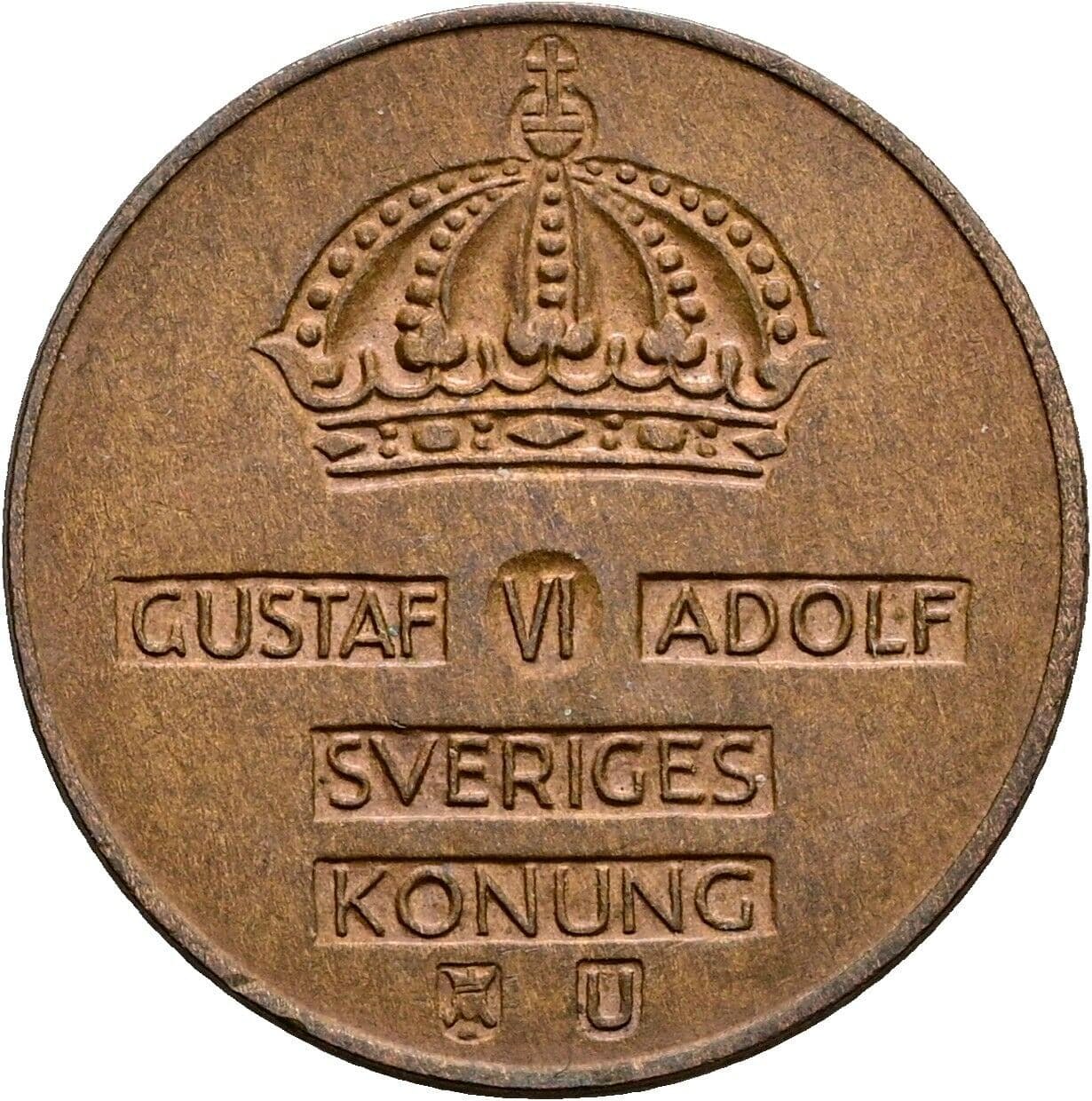 2 Öre Gustav VI. Adolf (1950-1973) 1962 – Rückseite