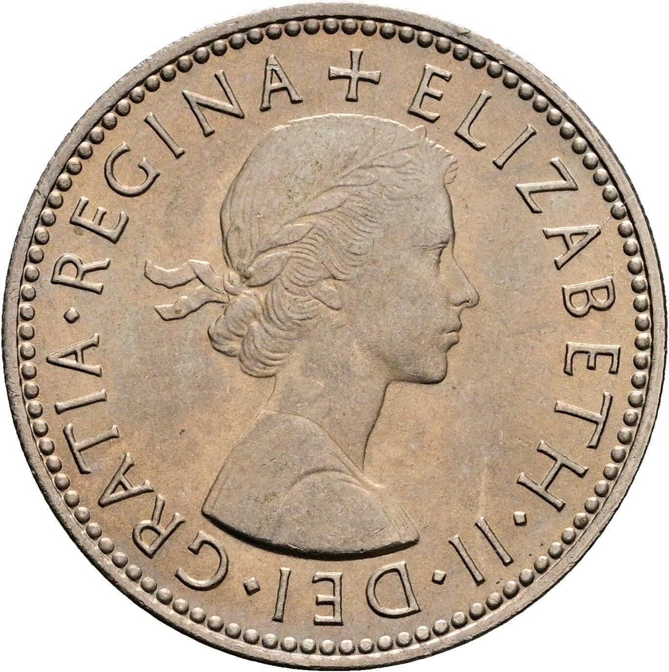 1 Shilling Elisabeth II. 1952-2022 1965 – Vorderseite