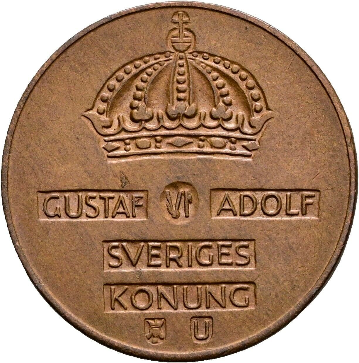 2 Öre Gustav VI. Adolf (1950-1973) 1962 – Rückseite