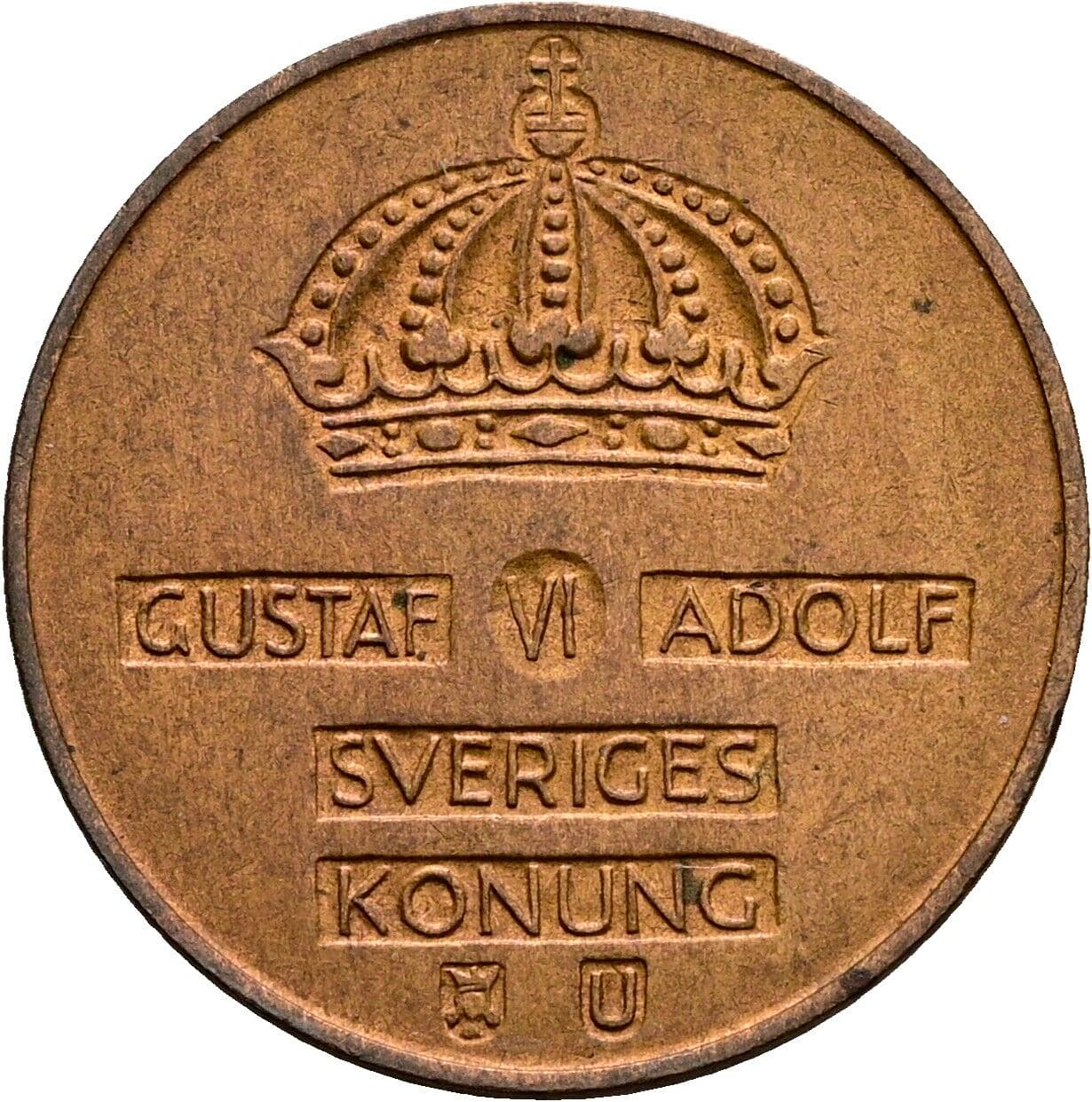 2 Öre Gustav VI. Adolf (1950-1973) 1965 – Rückseite