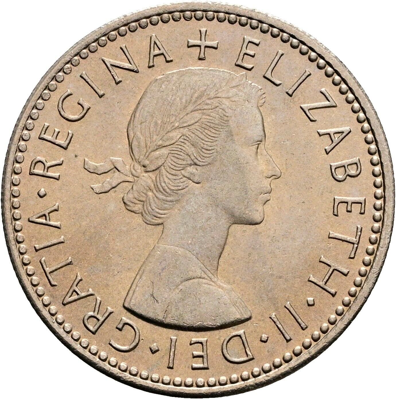 1 Shilling Elisabeth II. 1952-2022 1965 – Vorderseite
