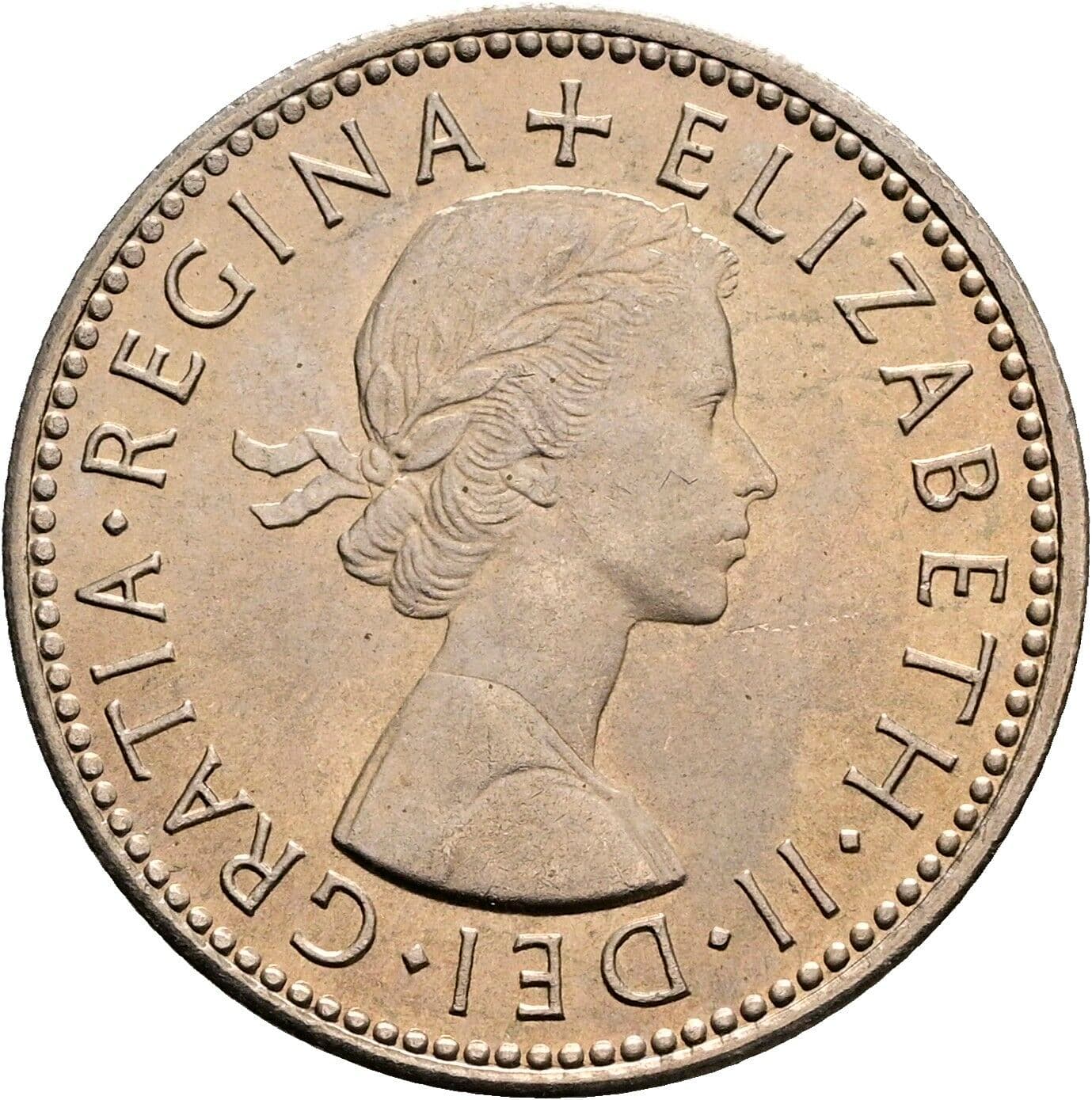 1 Shilling Elisabeth II. 1952-2022 1965 – Vorderseite