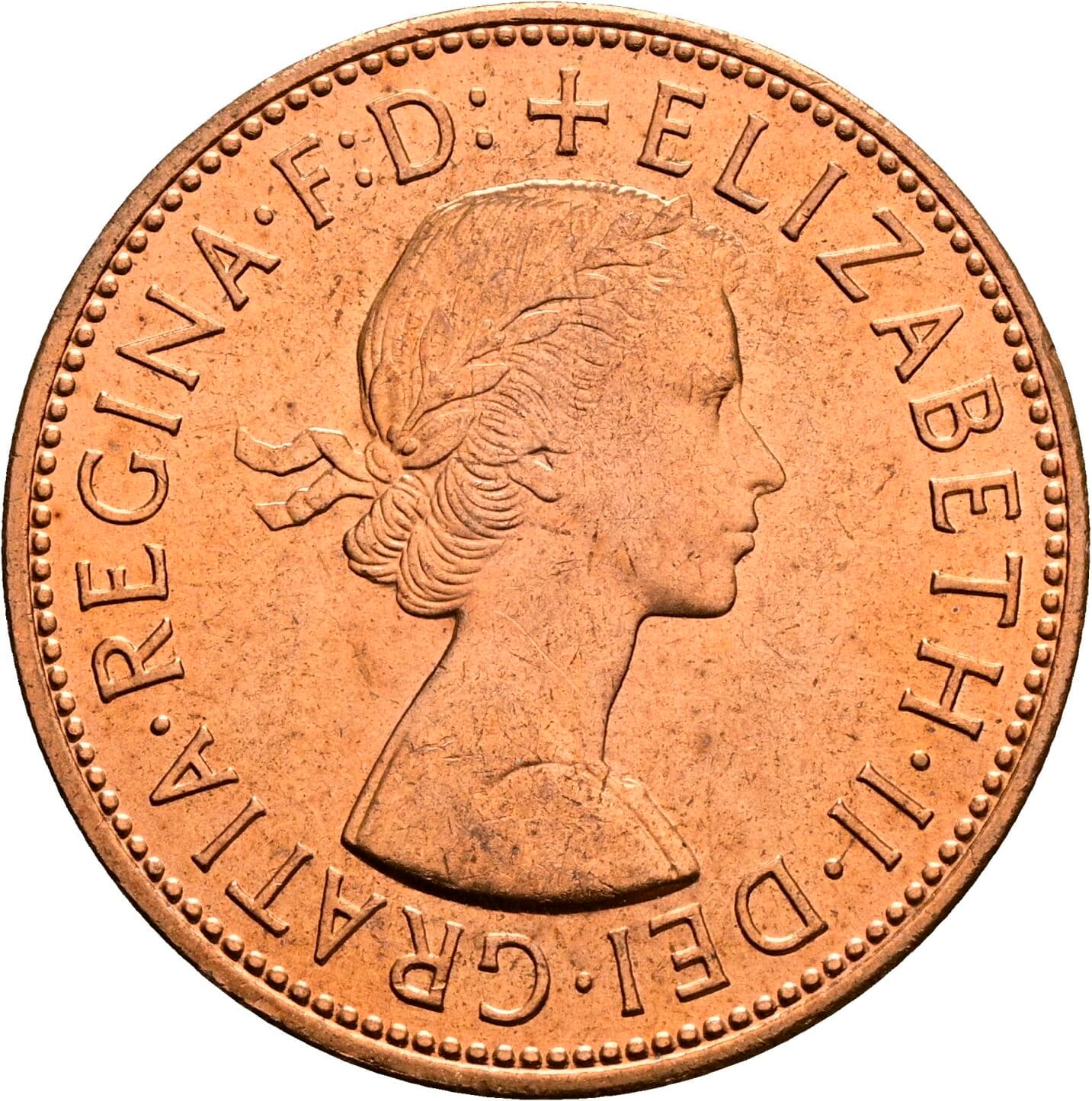 1 Penny Elisabeth II. 1952-2022 1967 – Vorderseite
