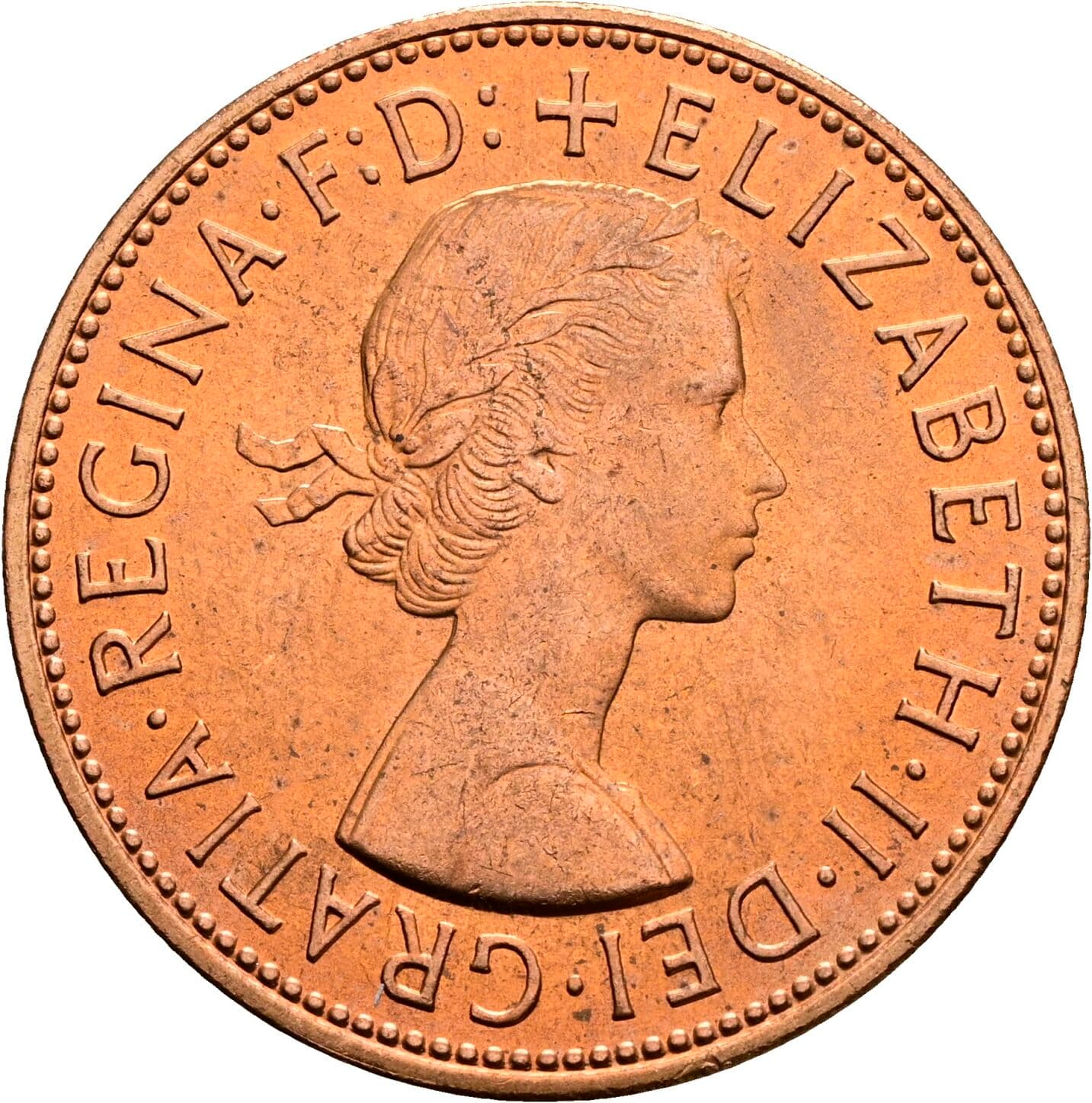 1 Penny Elisabeth II. 1952-2022 1967 – Vorderseite