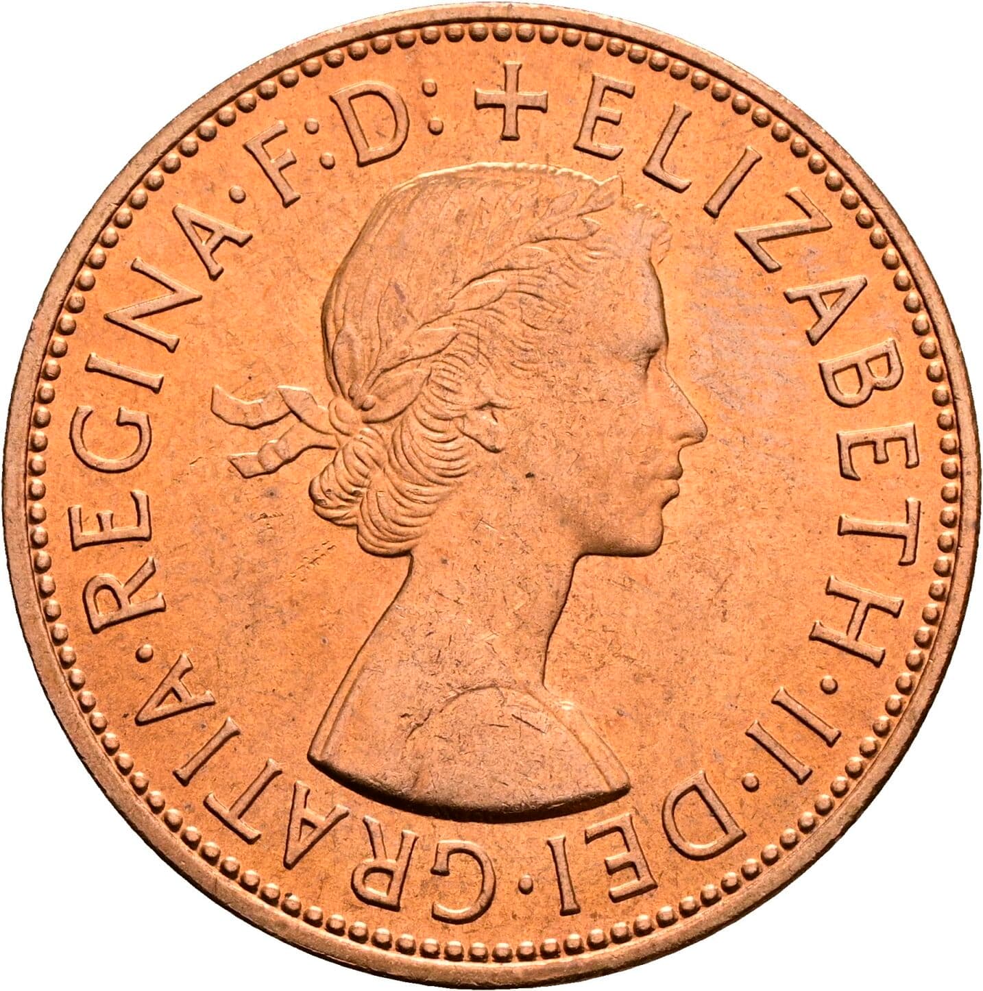 1 Penny Elisabeth II. 1952-2022 1967 – Vorderseite
