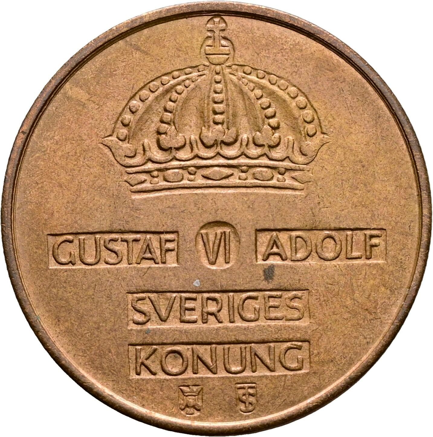 5 Öre Gustav VI. Adolf (1950-1973) 1959 – Rückseite