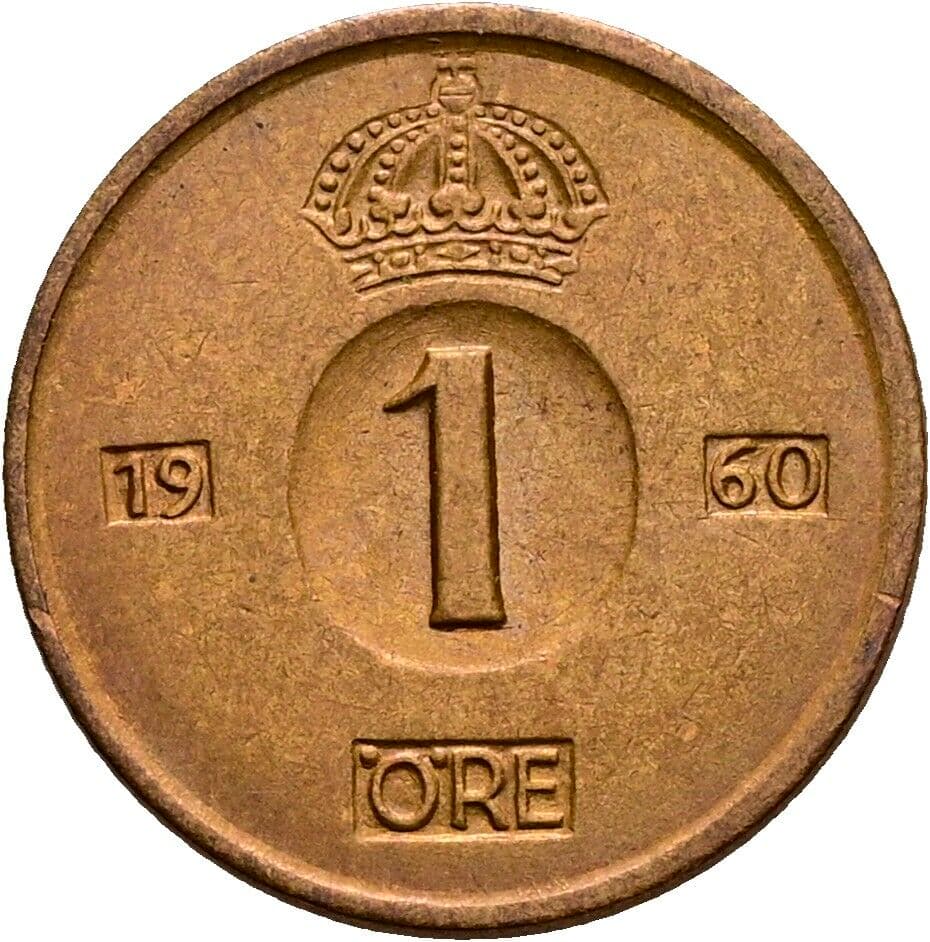 1 Öre 1960 – Vorderseite