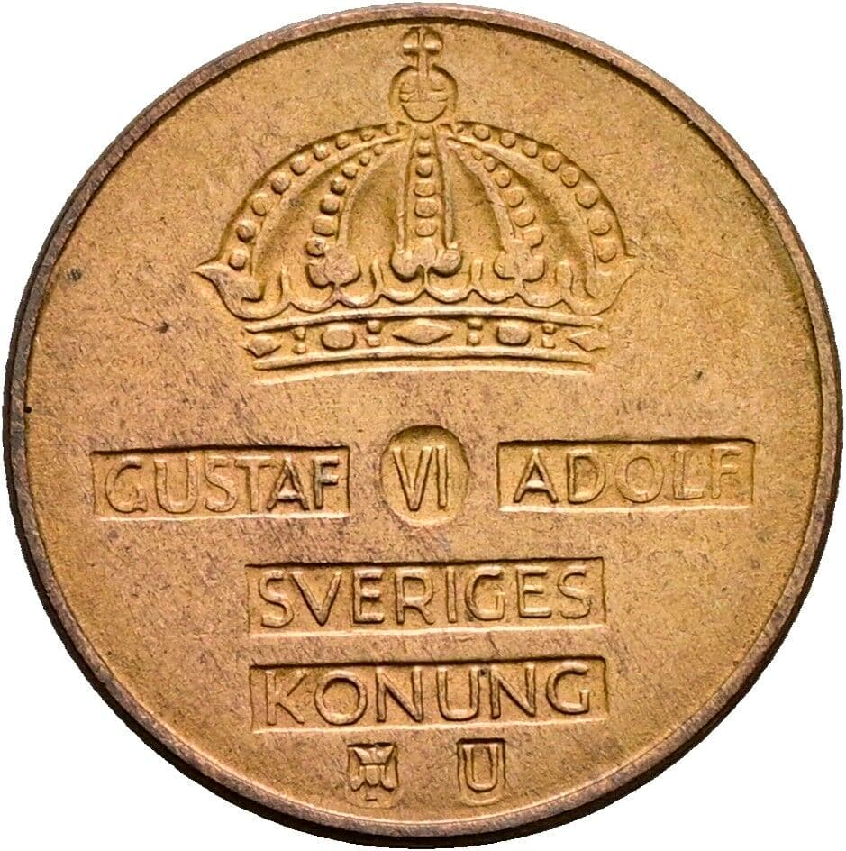 1 Öre Gustav VI. Adolf (1950-1973) 1963 – Rückseite