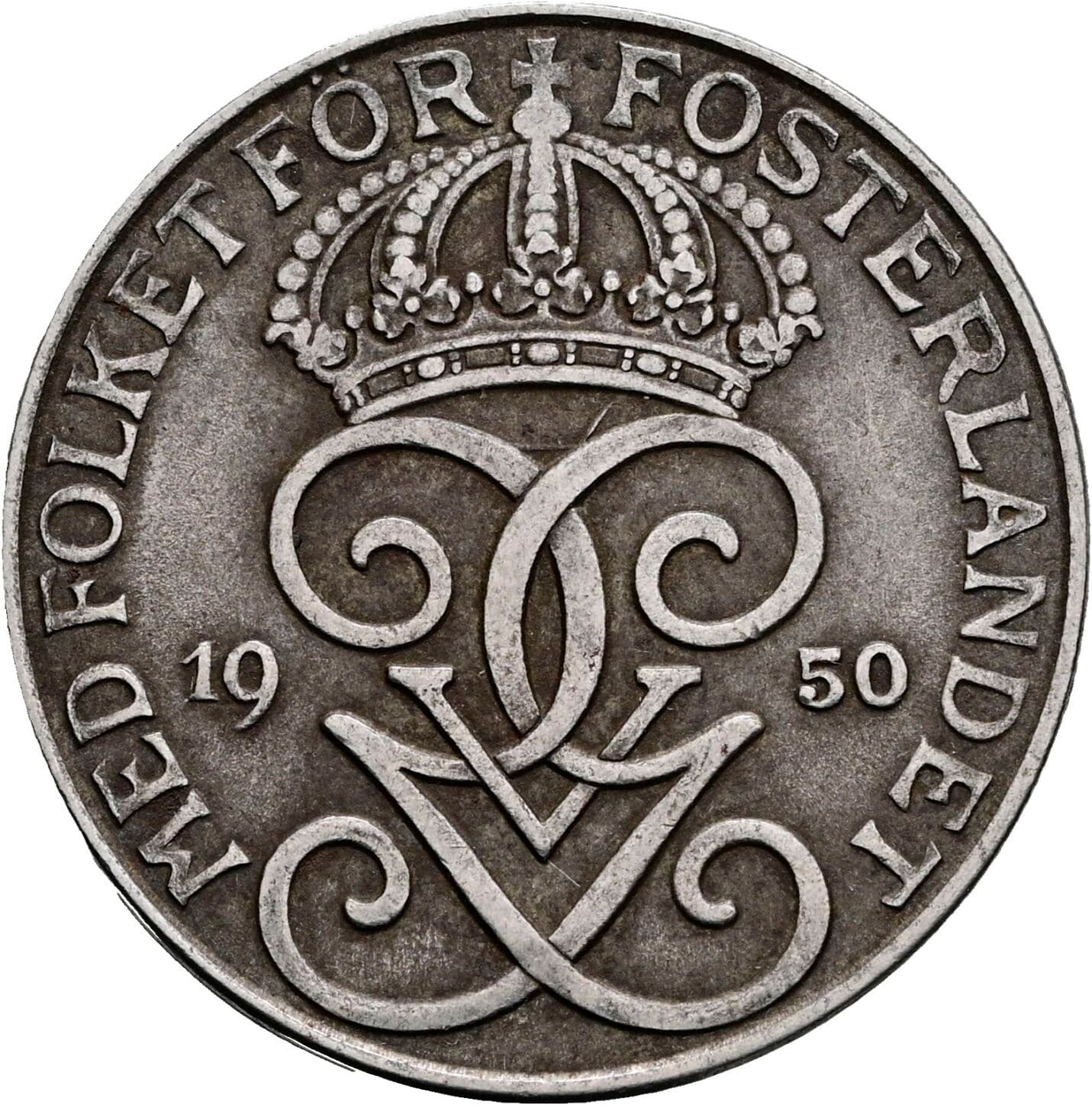 5 Öre Gustav VI. Adolf (1950-1973) 1950 – Rückseite