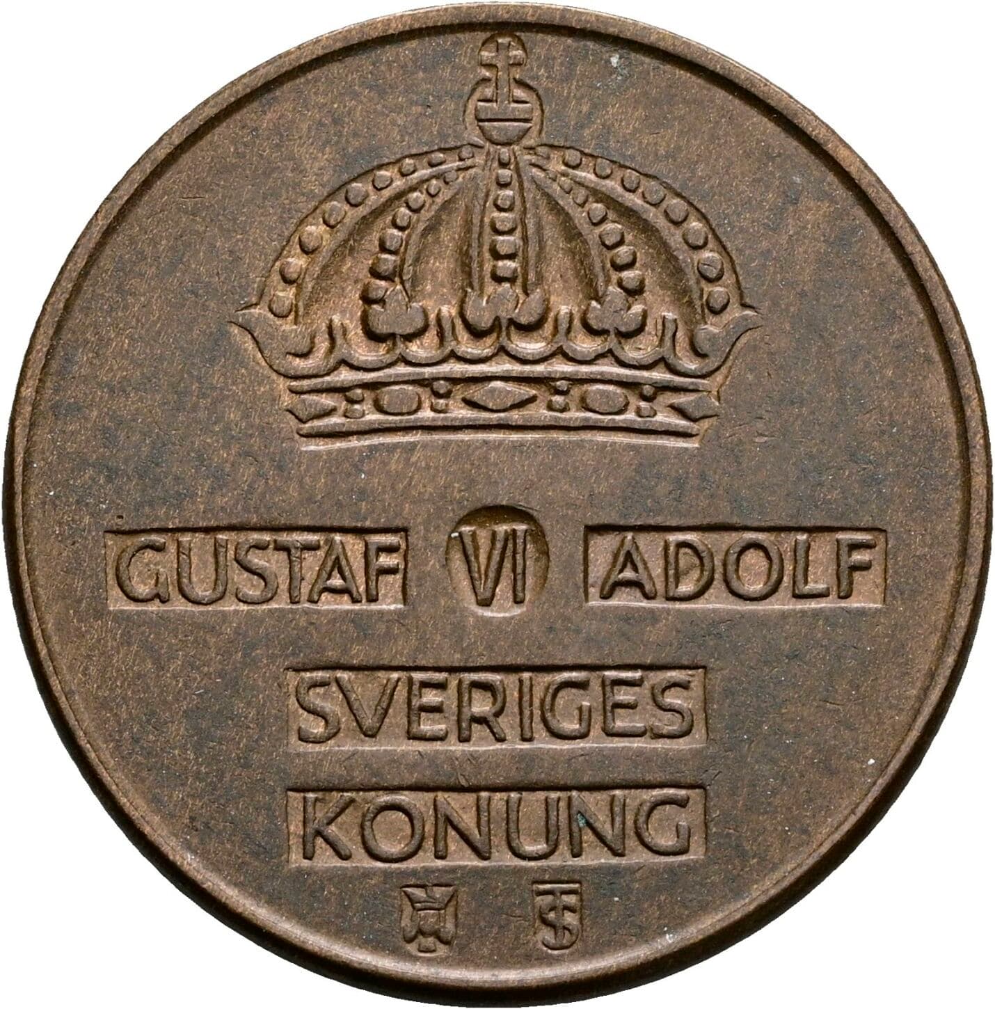 5 Öre Gustav VI. Adolf (1950-1973) 1957 – Rückseite