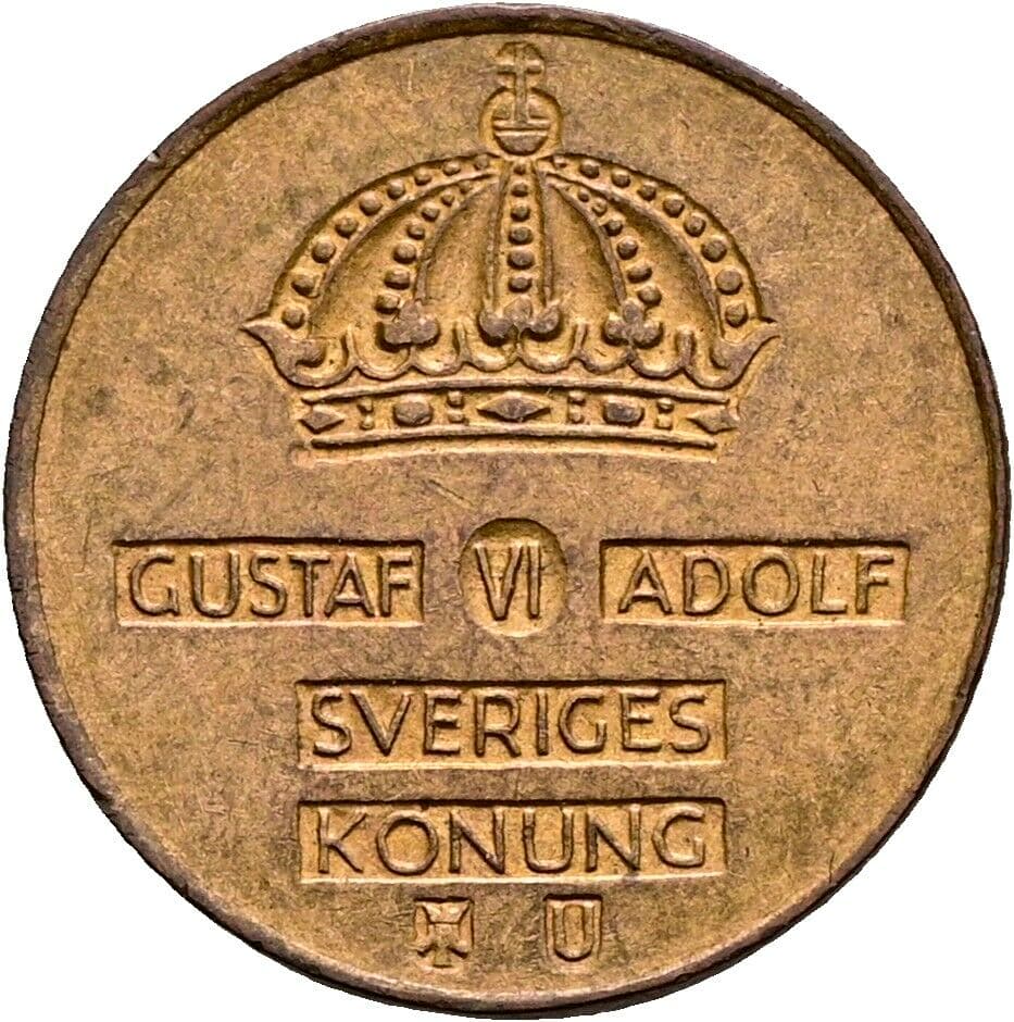 1 Öre Gustaf VI Adolf (1950-1973) 1963 – Rückseite