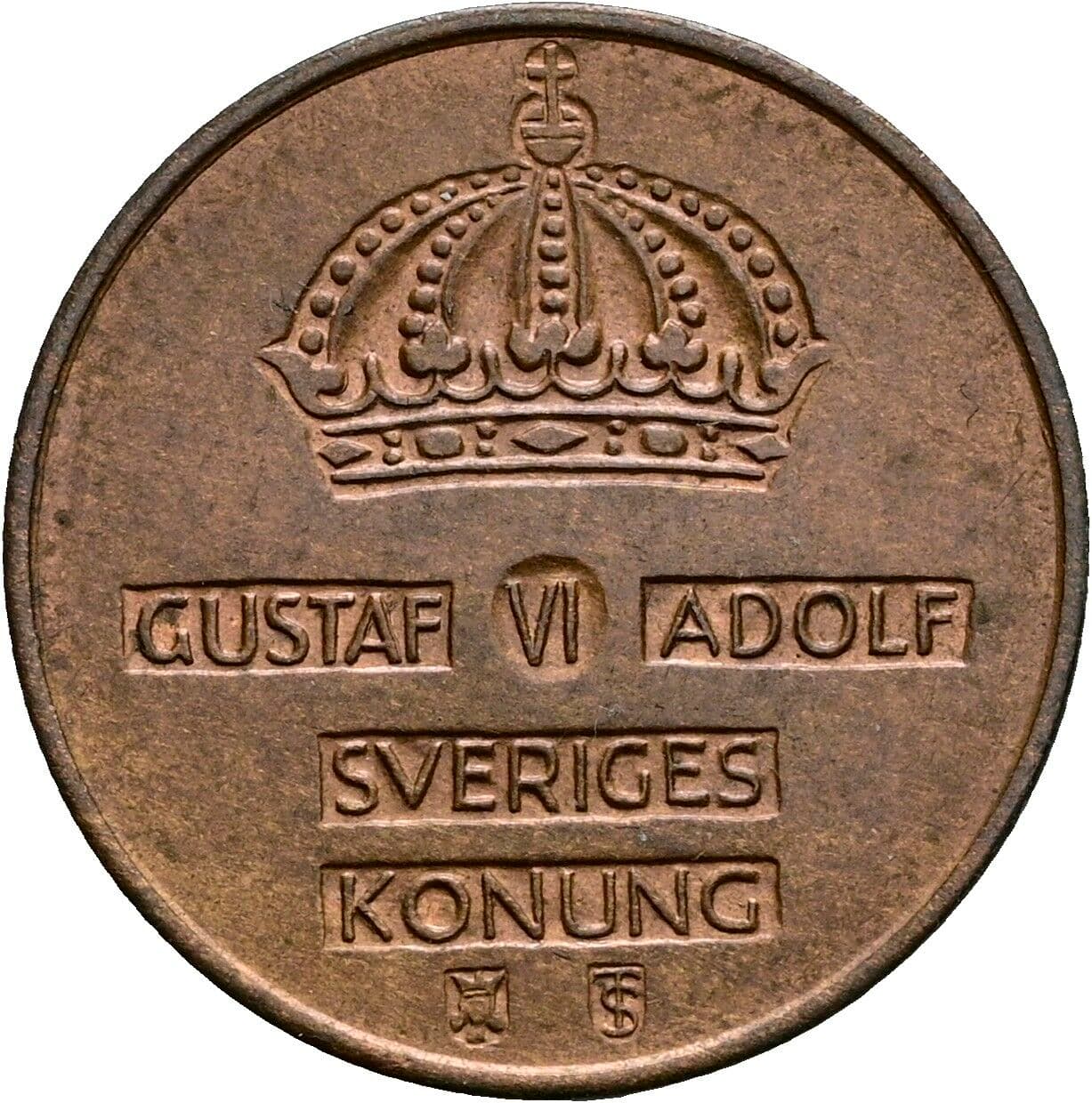 2 Öre Gustaf VI Adolf (1950-1973) 1959 – Rückseite