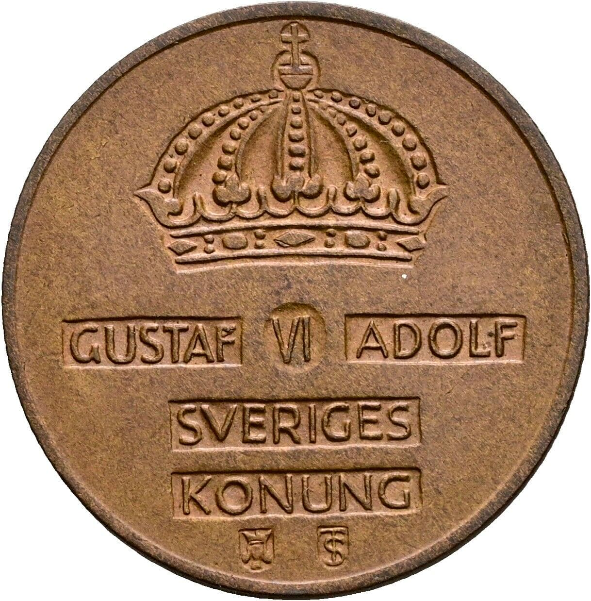 2 Öre Gustaf VI Adolf (1950-1973) 1961 – Rückseite
