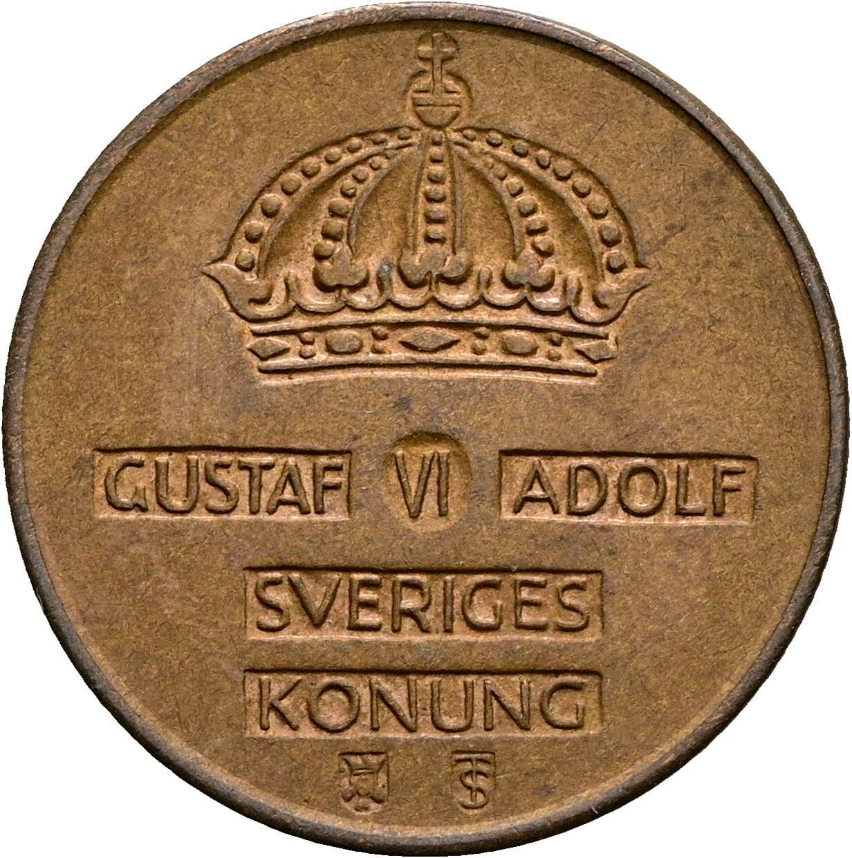 2 Öre Gustav VI. Adolf (1950-1973) 1960 – Rückseite